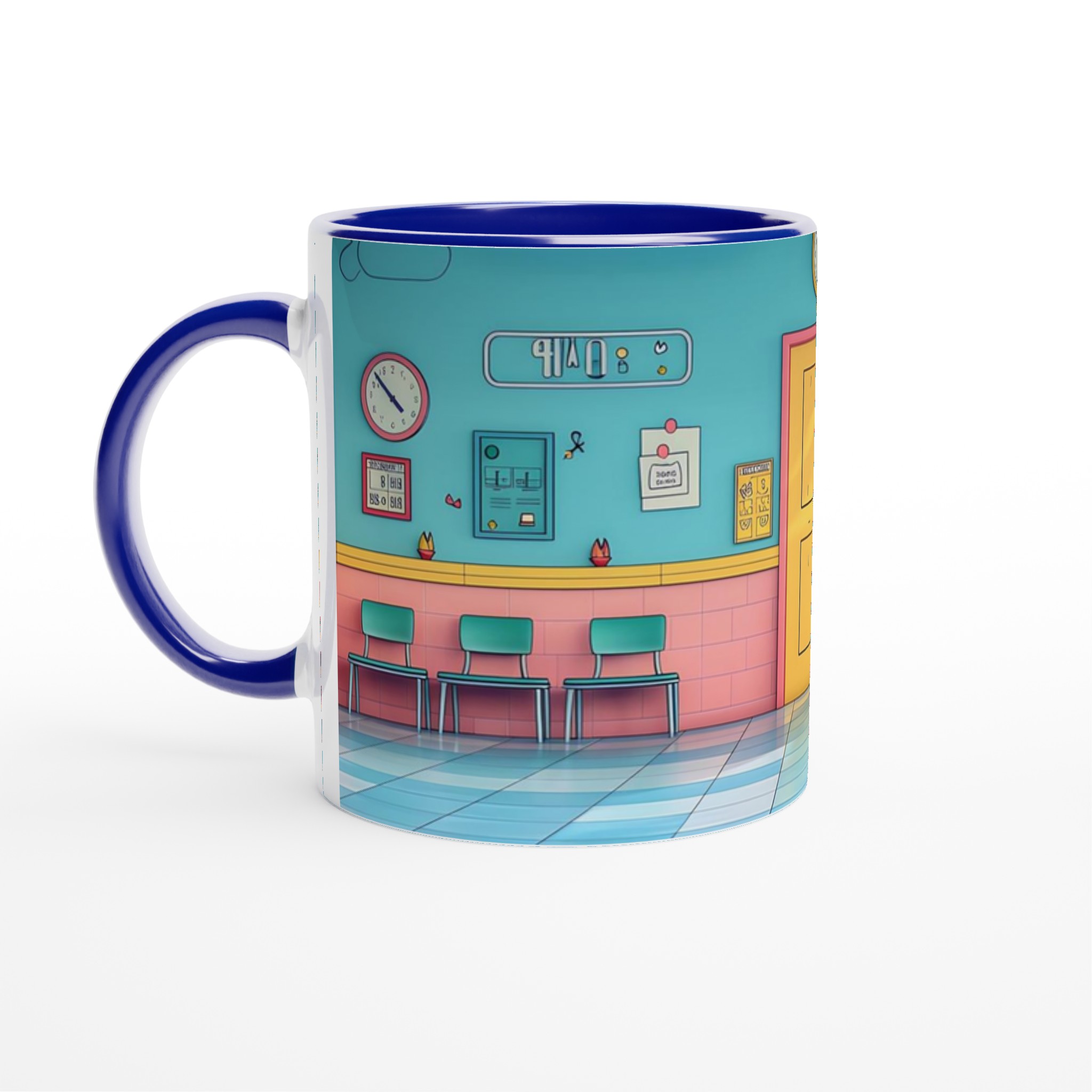 Retro Pastell Mugg – 11 oz Keramikmugg i lekfull design för kaffe och te 4 a3efd532-a54f-427a-a5e7-566e91e3e7c4