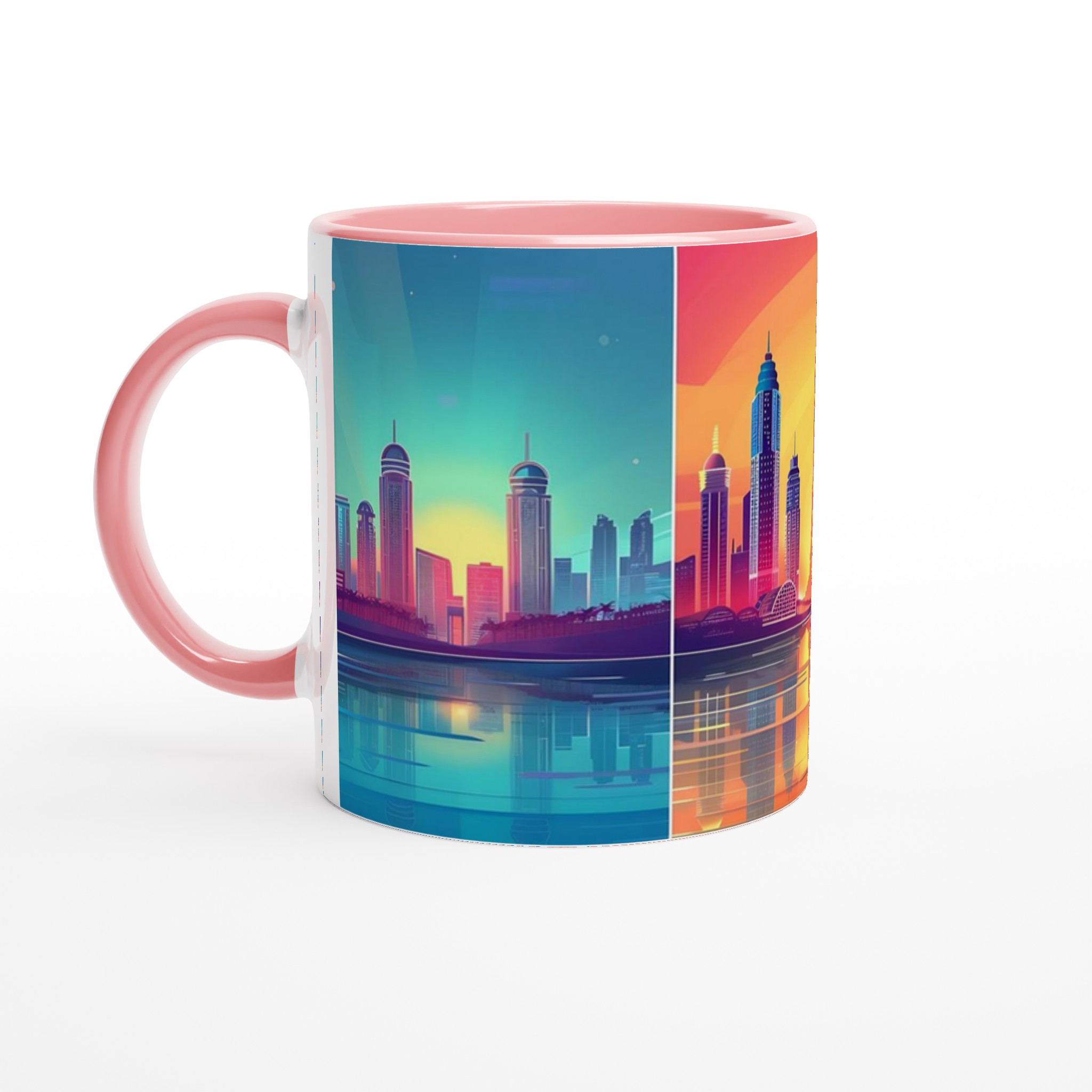 Neon Dubai Skyline Mugg - Levande Stadsmotiv för Kaffeälskaren i Valfri Färg 6 a43b47c8-b62b-4c0e-829e-307c382737f0