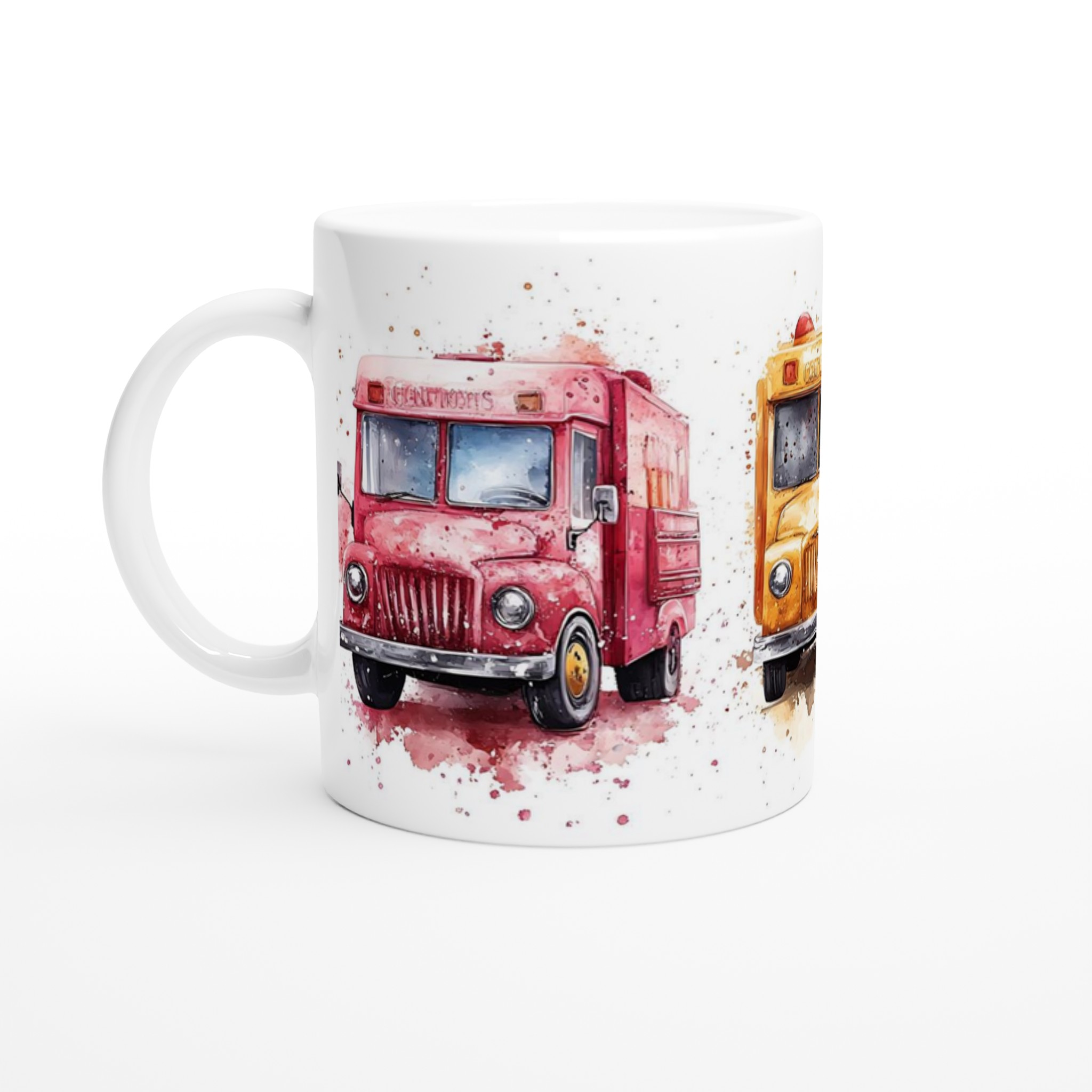 Retro Food Truck Akvarellmugg – Levande Färger och Charmig Design i Flera Nyanser 1 a46630ee-bb77-44ff-ac02-ee6ad248aef6