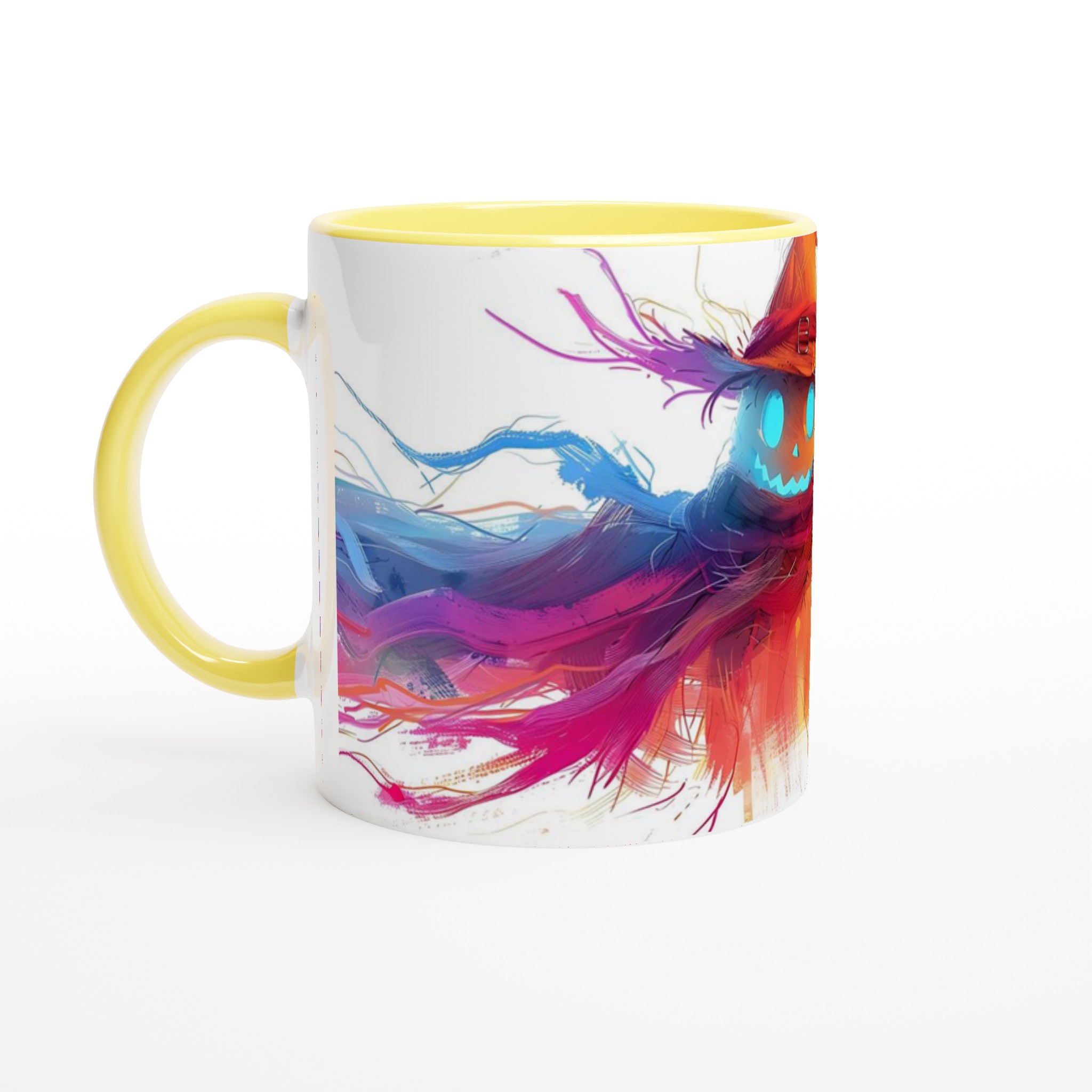 Magisk Skräckinjagande Fågelskrämma Keramikmugg - Färgsprakande Halloween Design för Din Favoritdryck 5 a47d7f05-a3ef-43f5-b110-6fd6a1ea9d32