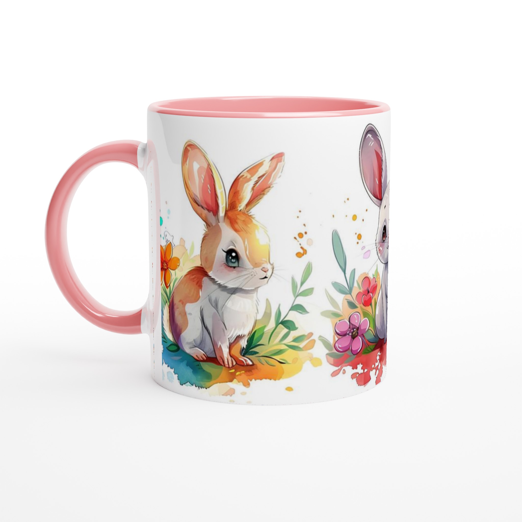 Söta Akvarell Kanin Mugg – Personlig 11oz Keramisk Mugg för Kaffe & Te i Flera Färger 7 a490a094-49b7-4d3c-bd65-bdff172d0f94