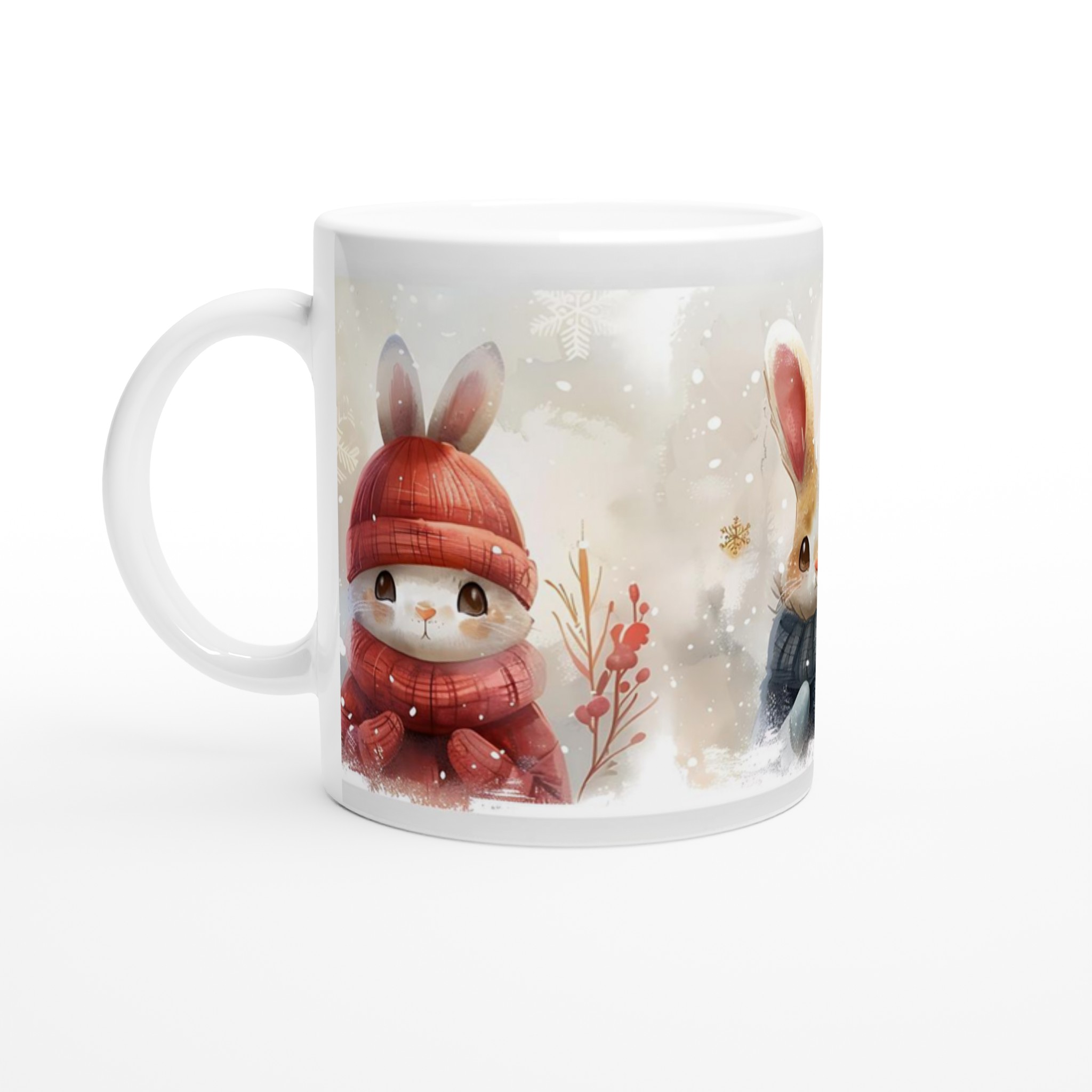 Mysiga Vinterkaniner 11oz Keramisk Mugg – Välj din Färg för en Bedårande Fikastund! 1 a4f9952f-9385-4ee5-99b3-f761c9b96af0