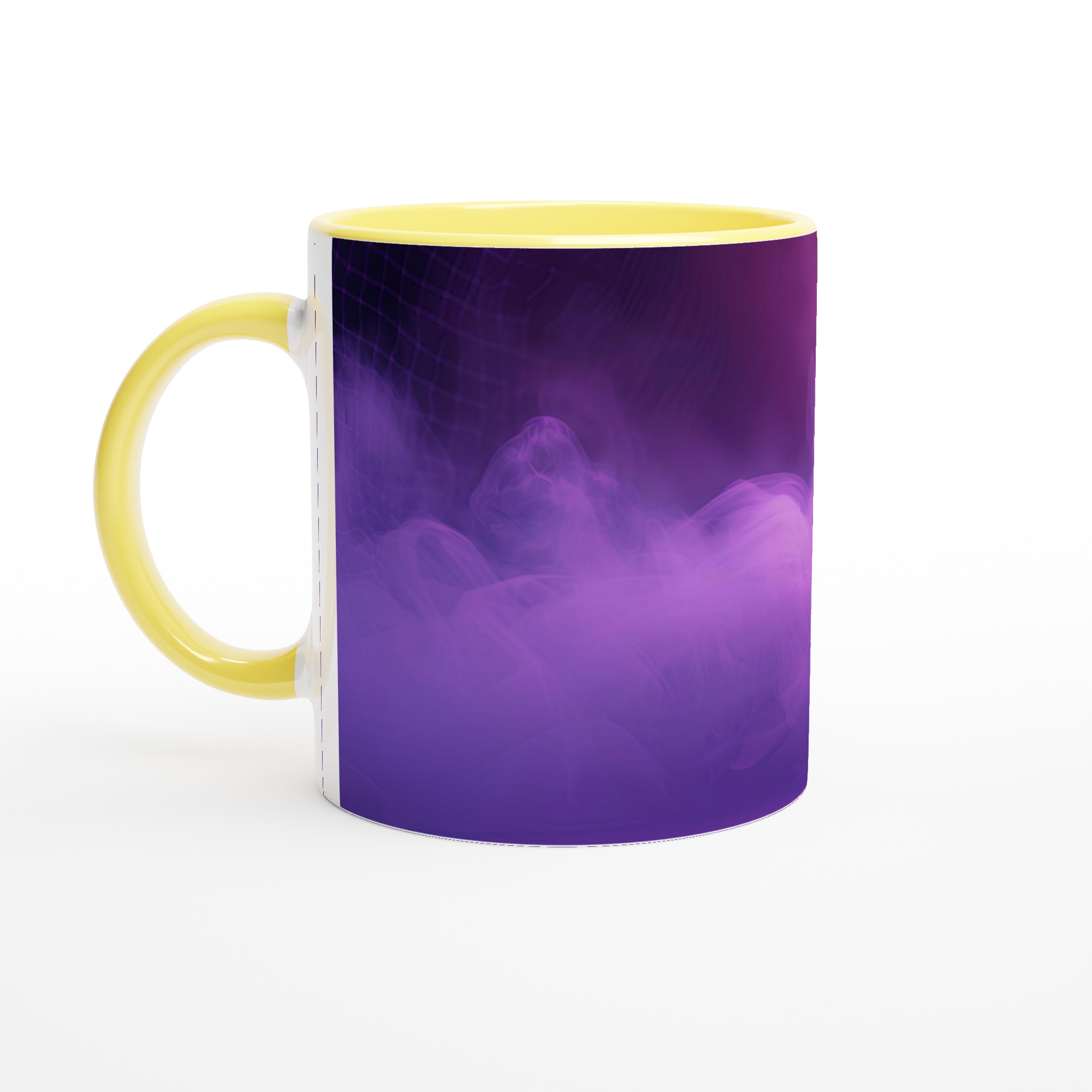 Neon Vibe 11oz Keramisk Mugg – Drömsk Lila Rök och Basketinspirerad Design 5 a51d9007-b6fe-492f-b8fd-442214a99d92