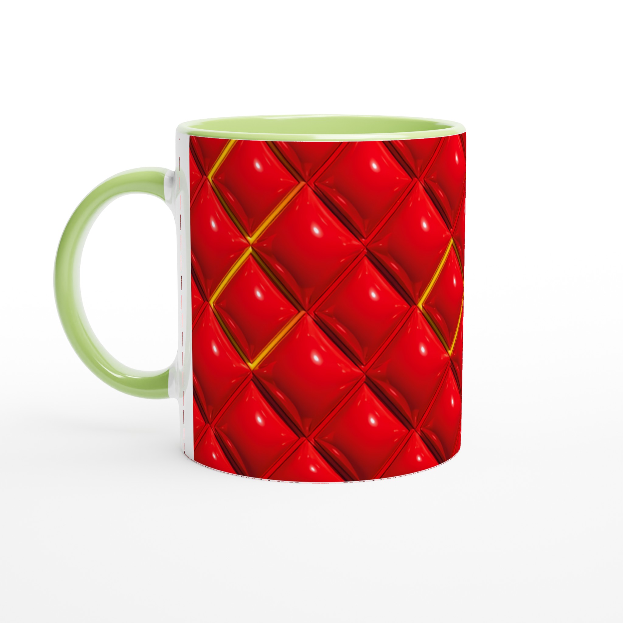 Lyxig Quilted Red & Guld 11oz Keramisk Mugg – Välj din Färg för en Statement-look! 3 a5788c37-f533-47dc-8dc5-d87490593364