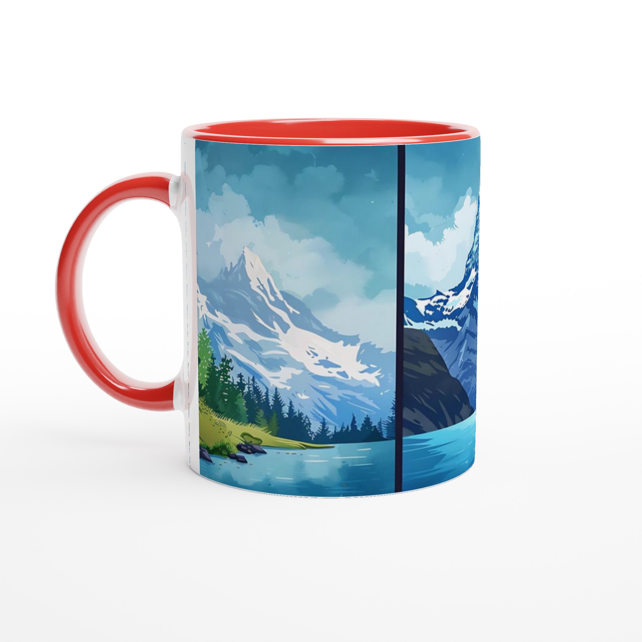 Minimalistisk Bergsvy 11oz Keramikmugg - Skandinavisk Design i Flera Färger 2 a5acfef1-c8c0-4297-881b-8c27926387b6