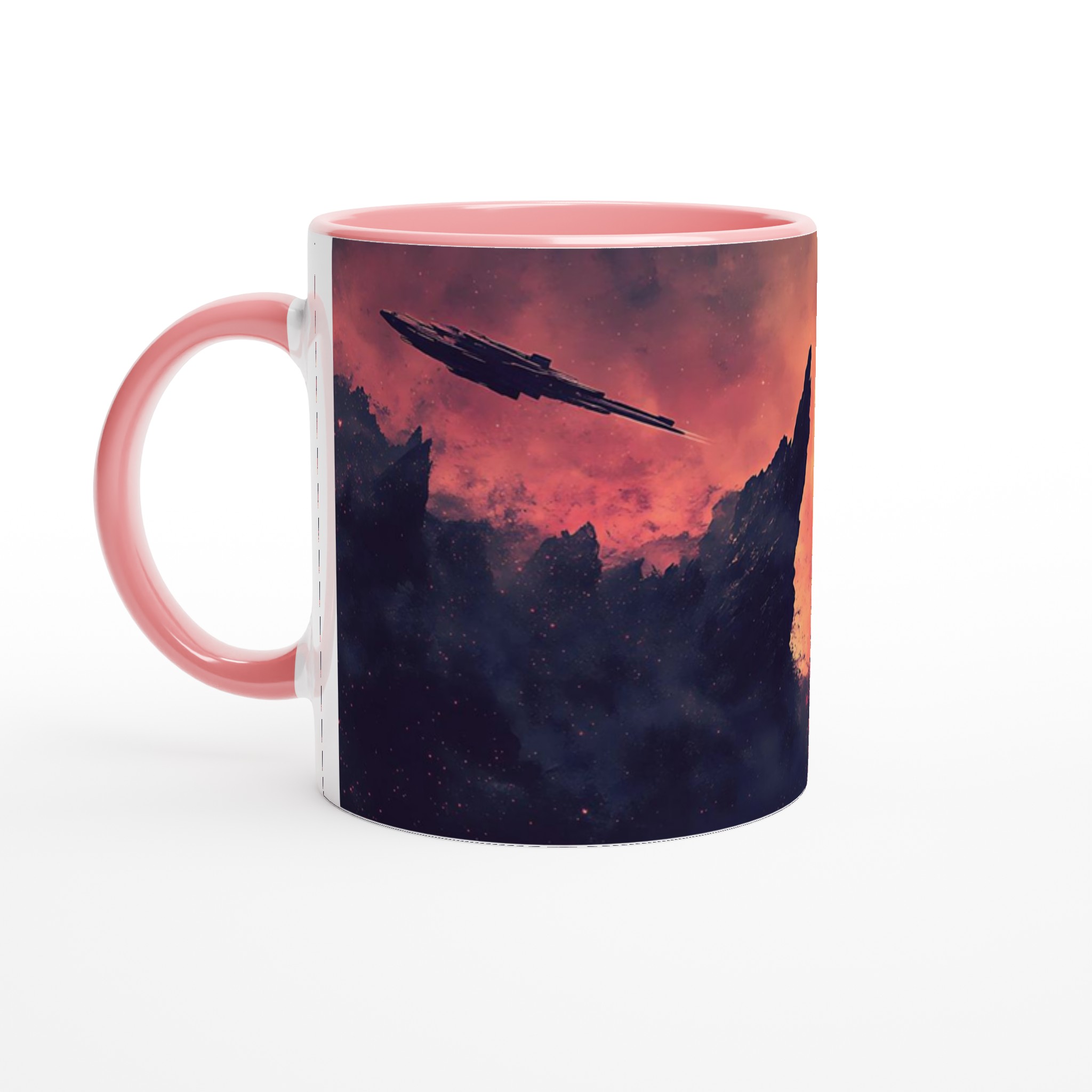 Kosmisk Rymdskepps Keramikmugg - 11oz Galaktisk Design i Flera Färger 4 a5ef8fc3-48ab-46f1-aaee-cfda639f9541