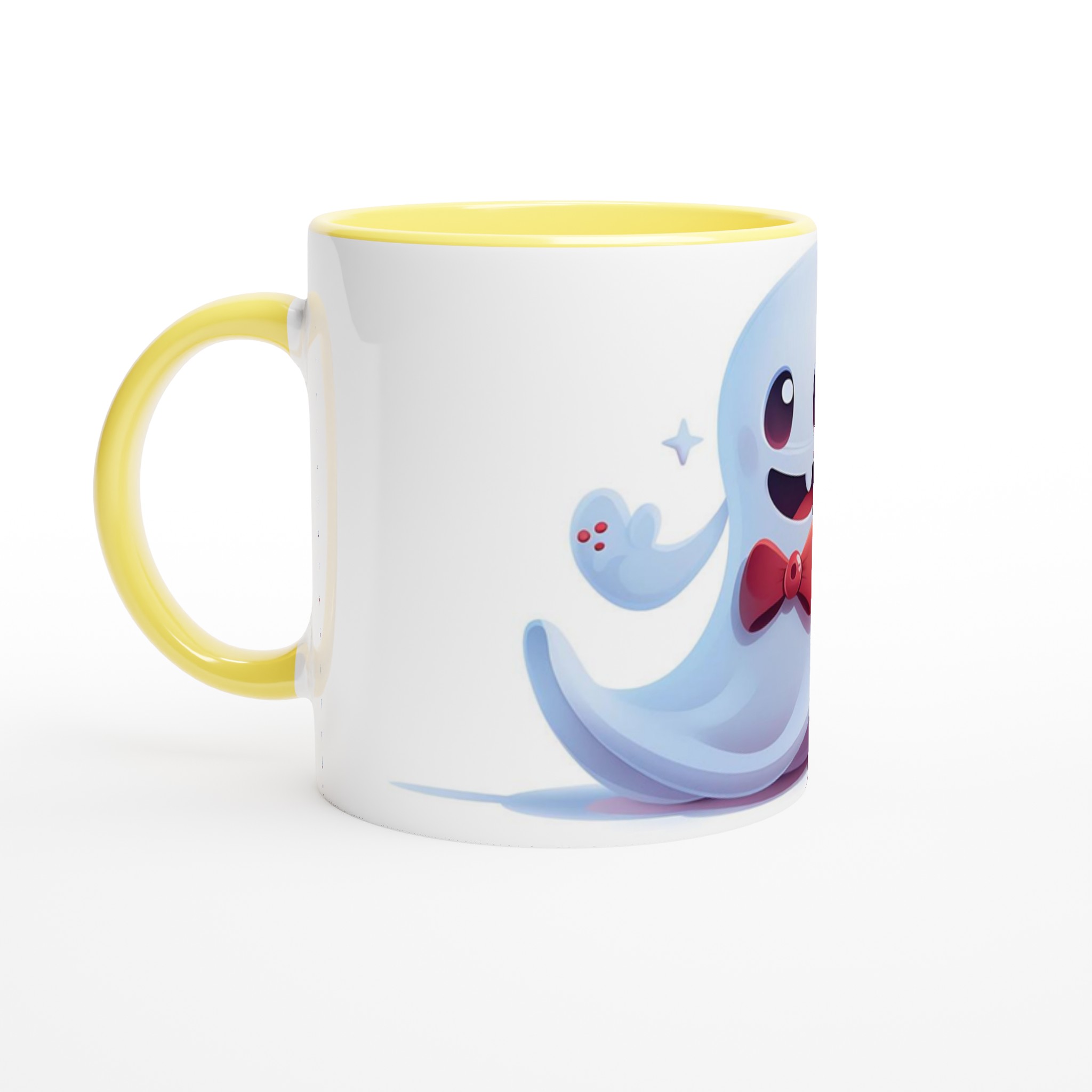 Söt Spöke med Fluga - 11oz Keramikmugg i ditt Val av Färg 5 a5f4425a-1cda-47d2-9545-b3ef360b67ca