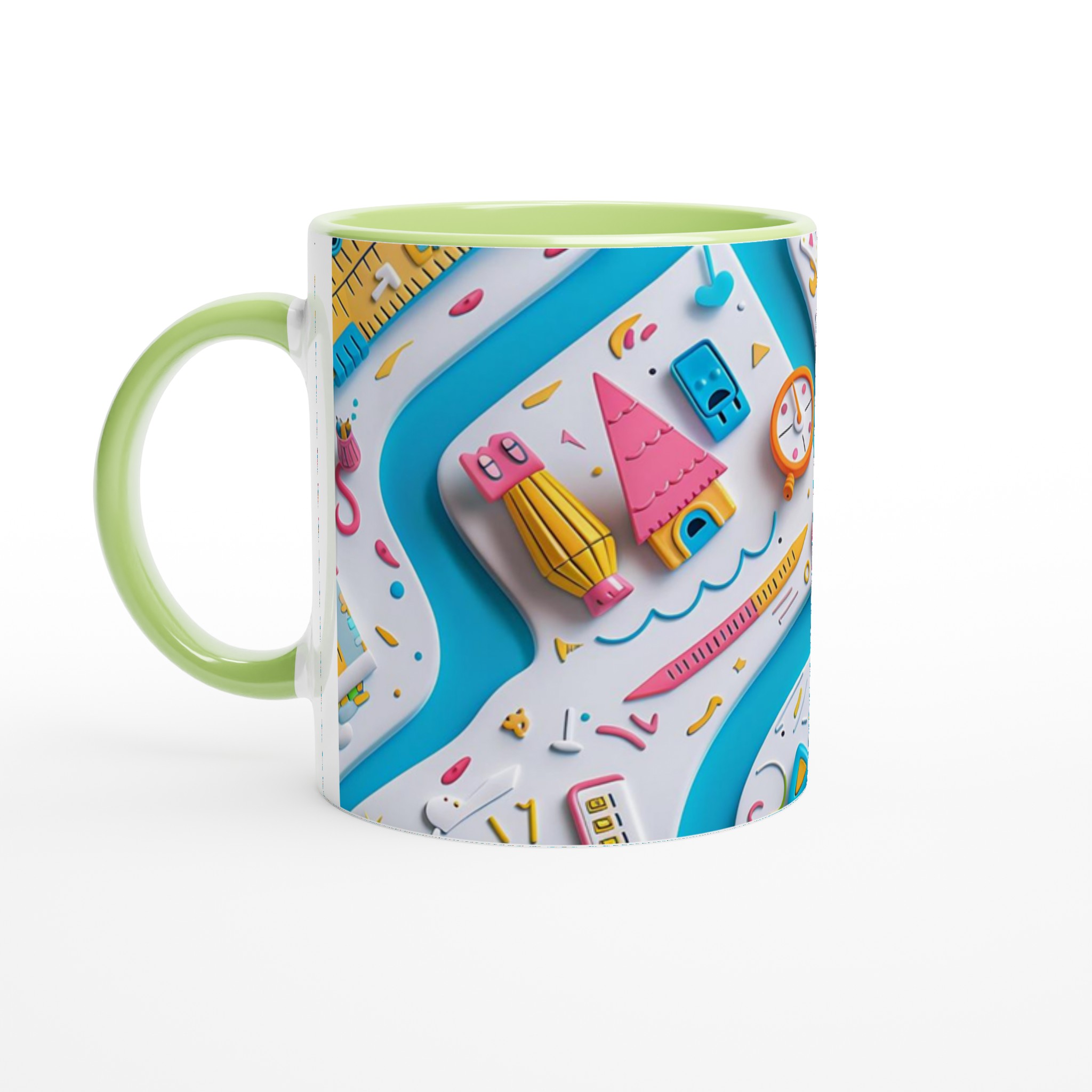 Kreativ Lekfull Keramikmugg - 11oz, Perfekt för Designentusiasten, Välj bland Flera Livfulla Färger! 3 a5f82f50-8031-449b-8ad2-f1e22e9050cc