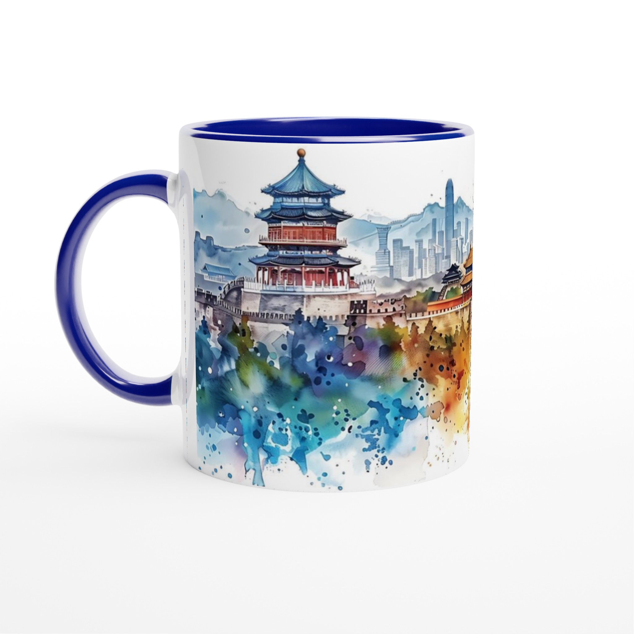 Asiatisk Vattenfärg: 11oz Keramisk Mugg – Konstnärligt Tryck & Färgval 4 a63fdca8-5a0f-4aa8-83f5-723e44d85523