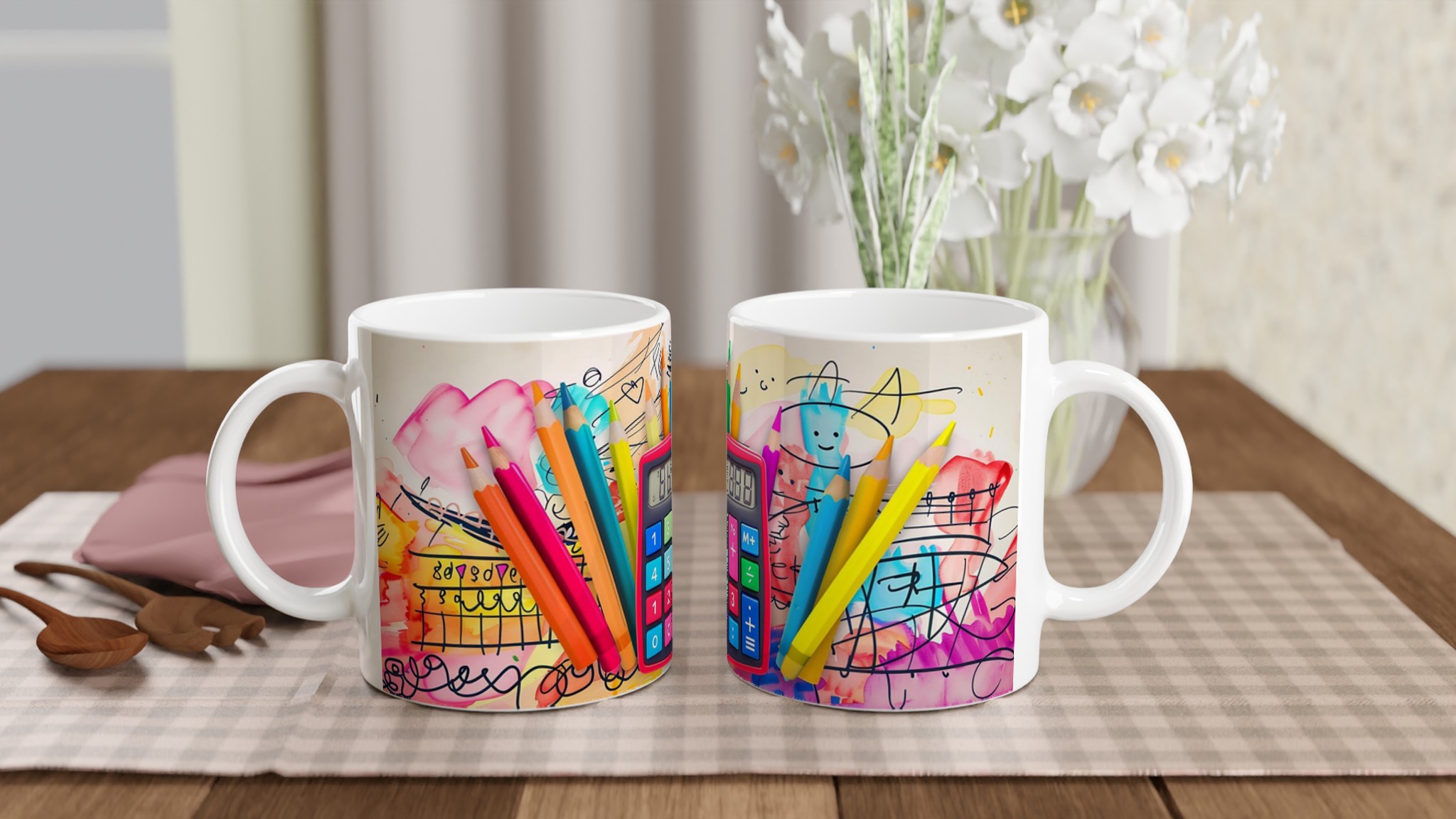 Kreativ Matte Mugg – Färgglad Design för Räknenörden eller Konstnären, Välj Bland Flera Färger 10 a677b789-4bea-409c-a98b-a079211389e5