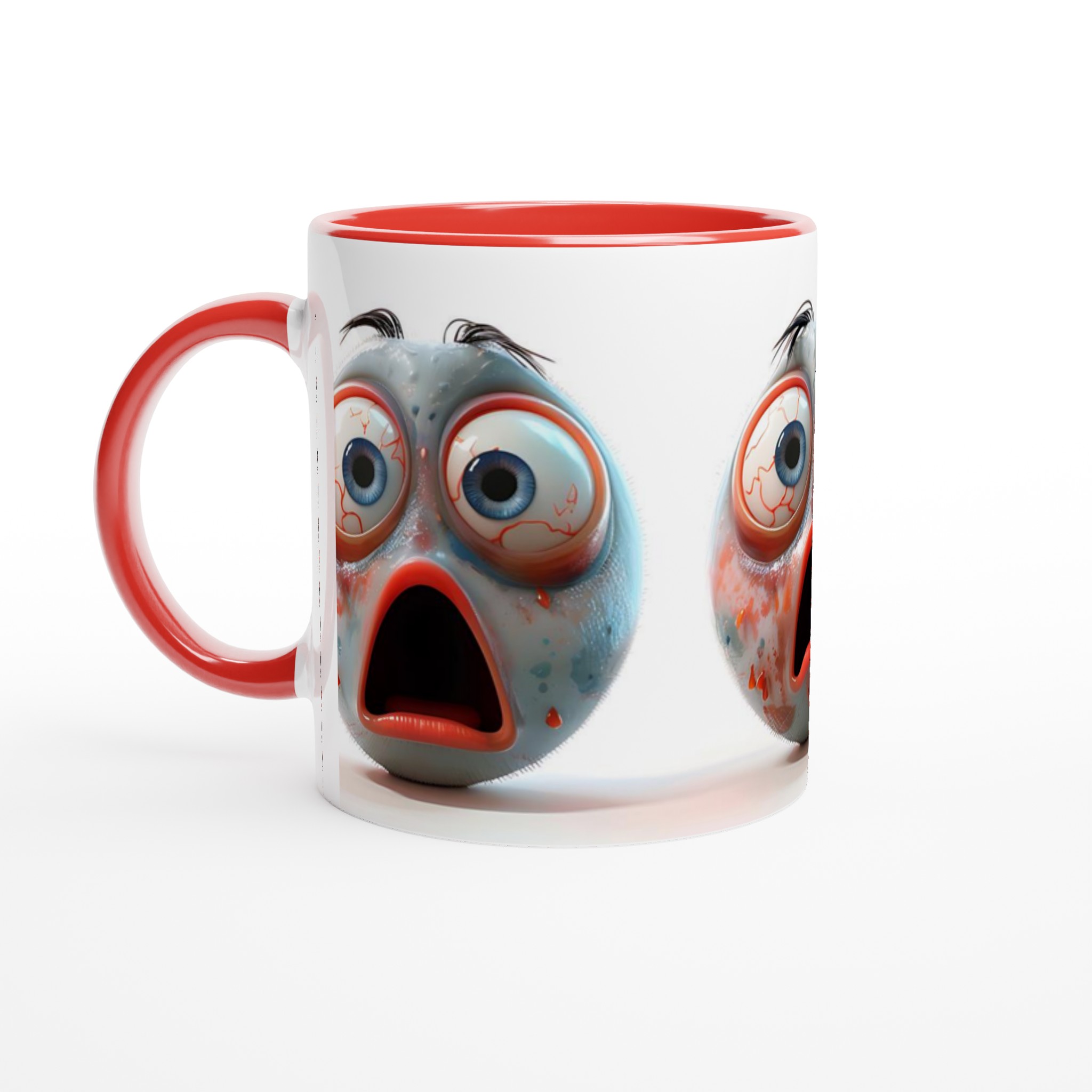 Chockad Emoji 11oz Keramikmugg – Utstickande Design i Flera Färger 5 a68fc164-3e17-4652-87d0-9f08dd1bbc99