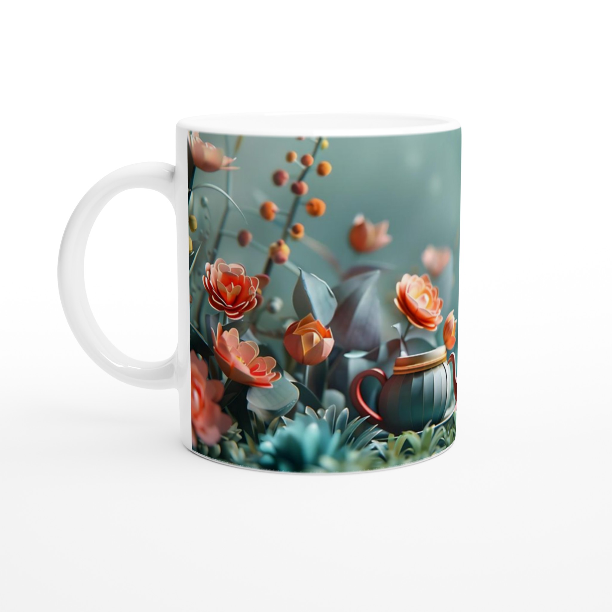 Förtrollande Blomsterträdgård 11oz Keramisk Mugg – Drick med Stil i Sju Levande Färger! 1 a6c820f5-c808-46f7-8087-4f2267ceb975