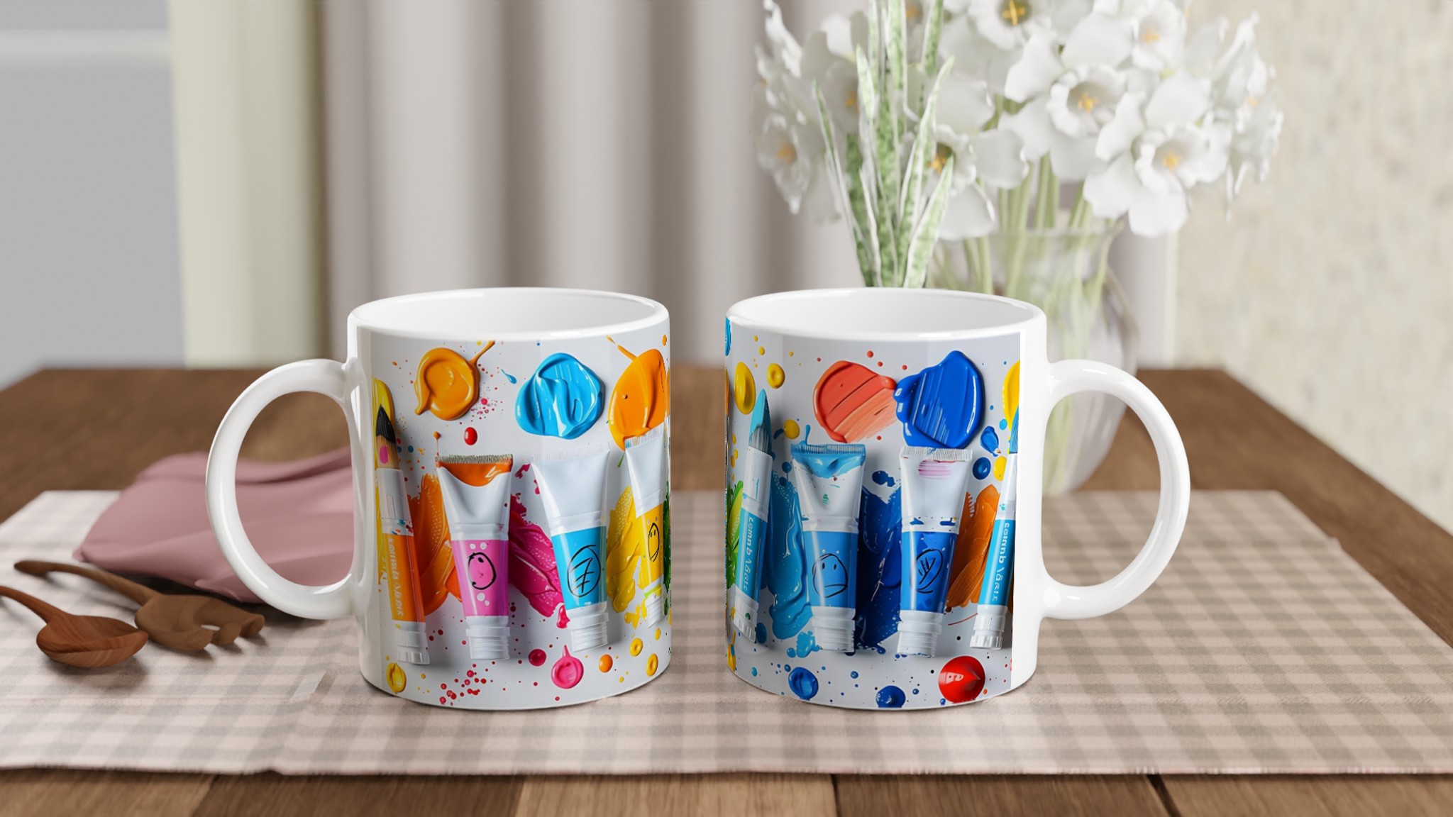 Färgsprakande 11oz keramikmugg – Din kreativa duk för kaffe, te och konst! 10 a6ceece9-824d-433d-8a4e-c29626bafb3c