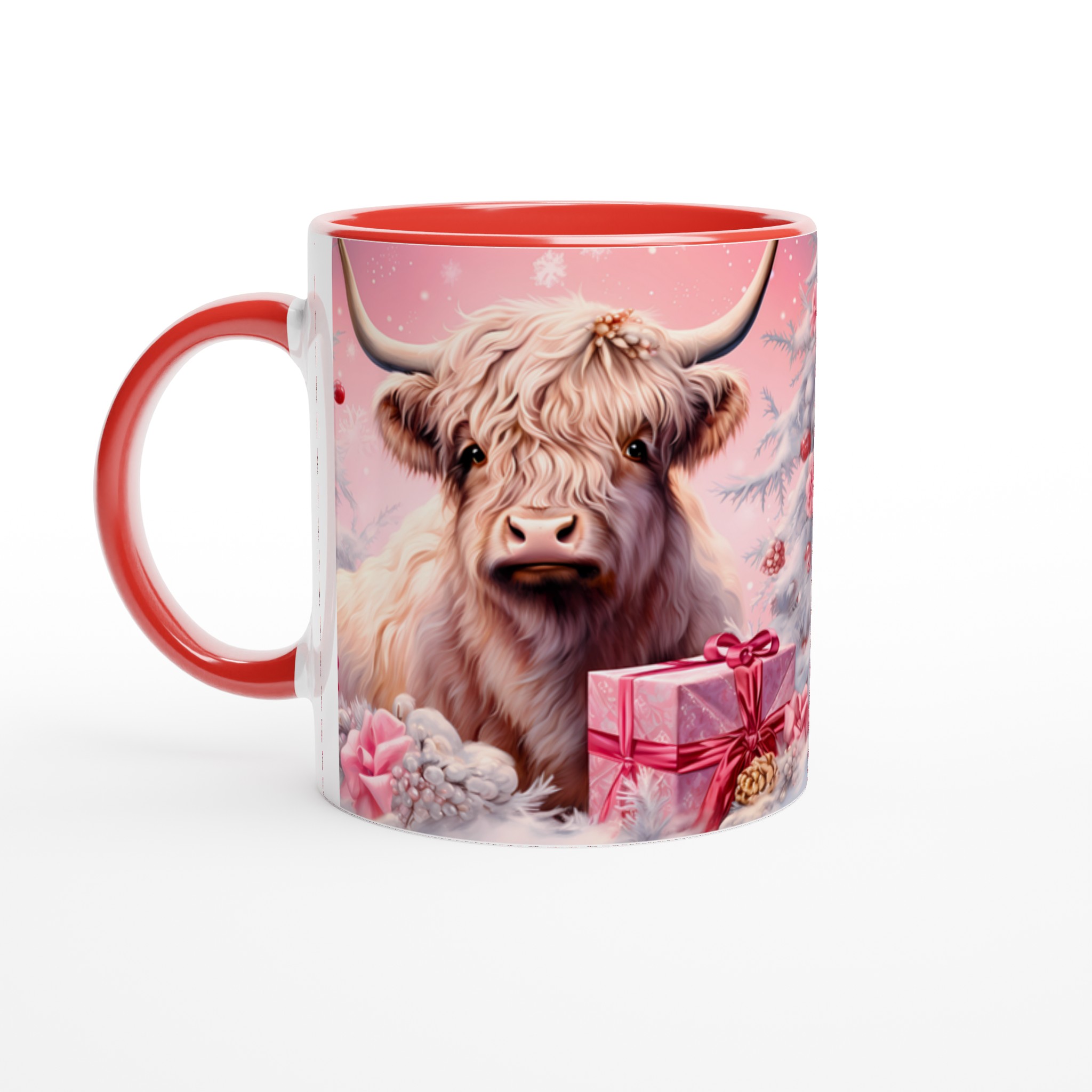 Mysig Vinterfjällko Mugg - Rosa Juldröm i Keramik | 11oz Presentmugg i Flera Färger 2 a6d06a8d-8dcc-423b-9f4f-72efb3e110c1