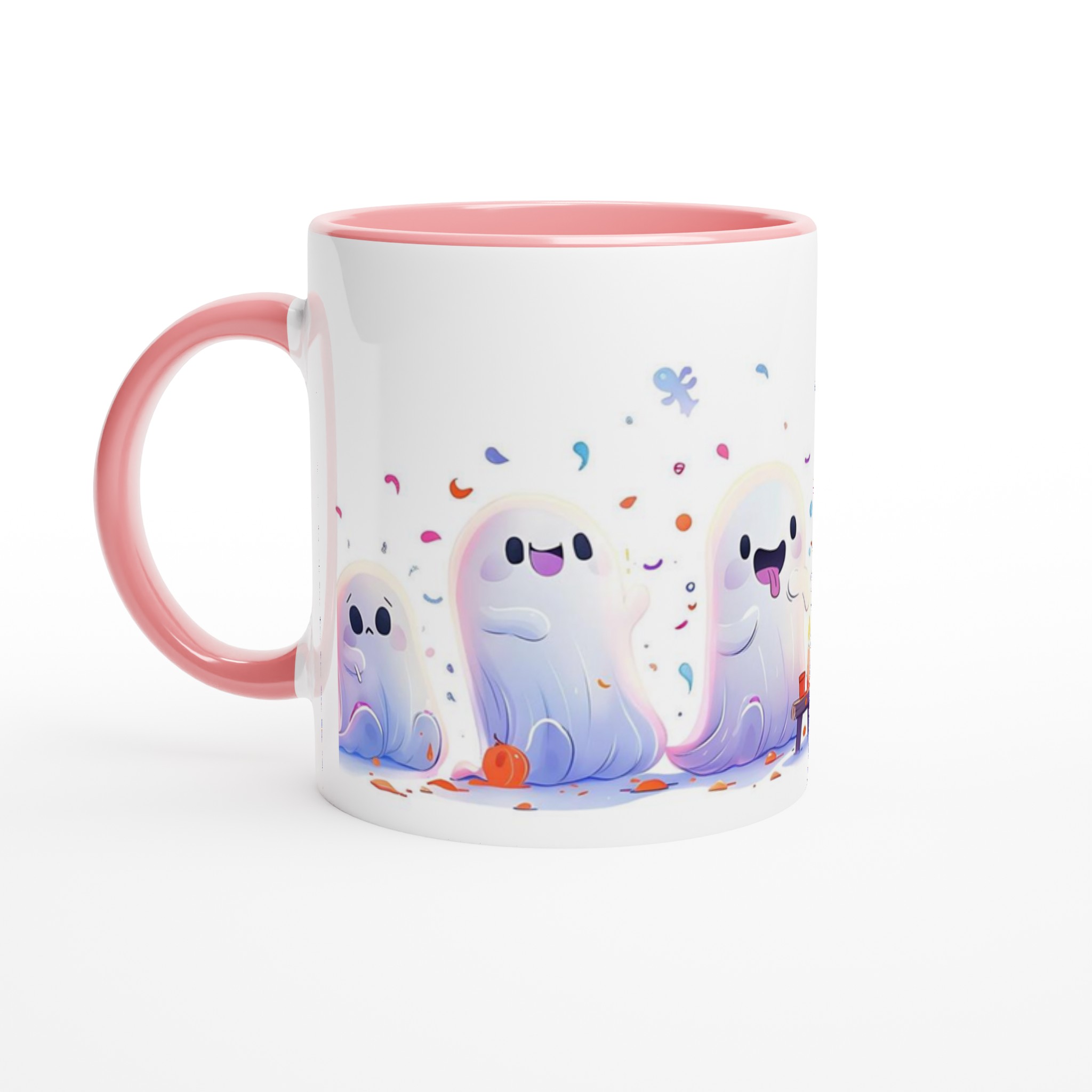 Söta Spökfest Keramikmugg - 11oz Rolig Halloween Mugg med Färgstarka Spöken 6 a6fb4ac7-2e04-4dae-93e0-8bcd685341f0