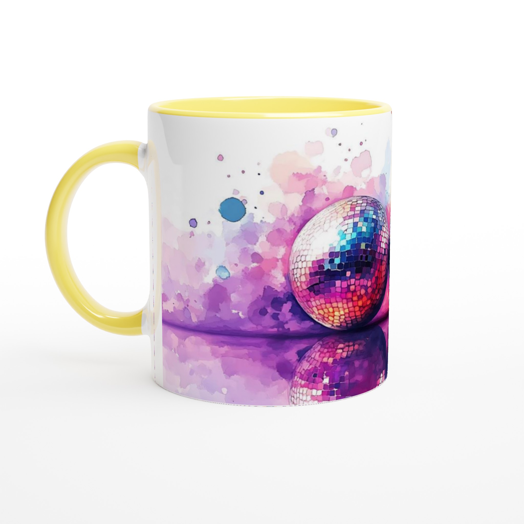 Disco Fever Keramisk Mugg – Färgglad Watercolor Party Vibe, 11oz – Välj din favoritfärg! 3 a72c5df1-6d78-4769-bf17-1d767dd83e45