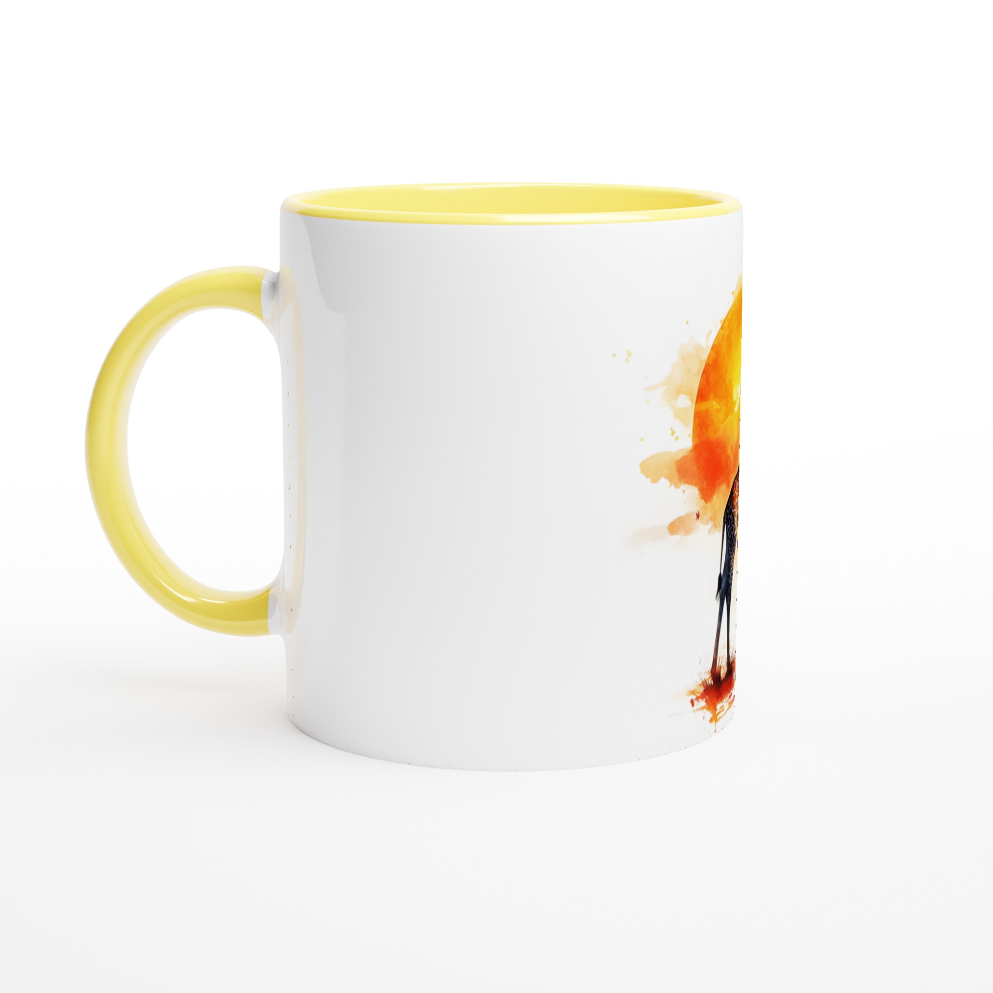 Akvarell Giraff Mugg – Levande Solnedgångstema, 11oz Premium Keramisk Kaffemugg i Flera Färger 3 a735628c-1794-4f9a-8b84-40c9285142bd