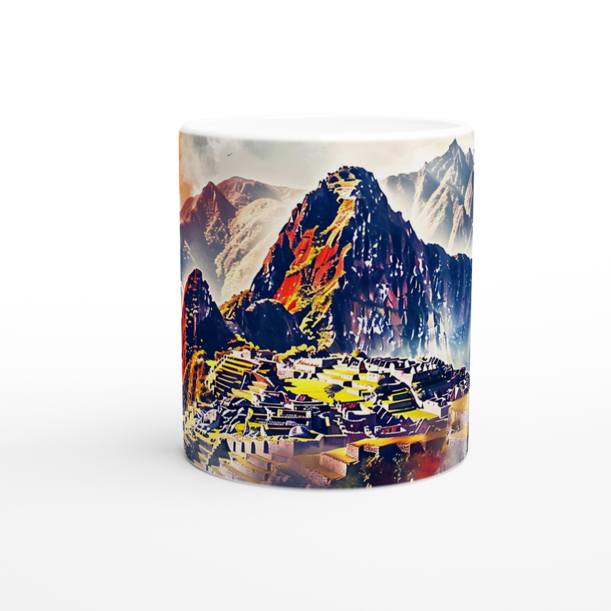 Machu Picchu Akvarell Mugg - Vibrerande Landskap för din Kaffestund i Valfri Färg 9 a774e334-0fa6-49c1-8738-ce9284de96e1