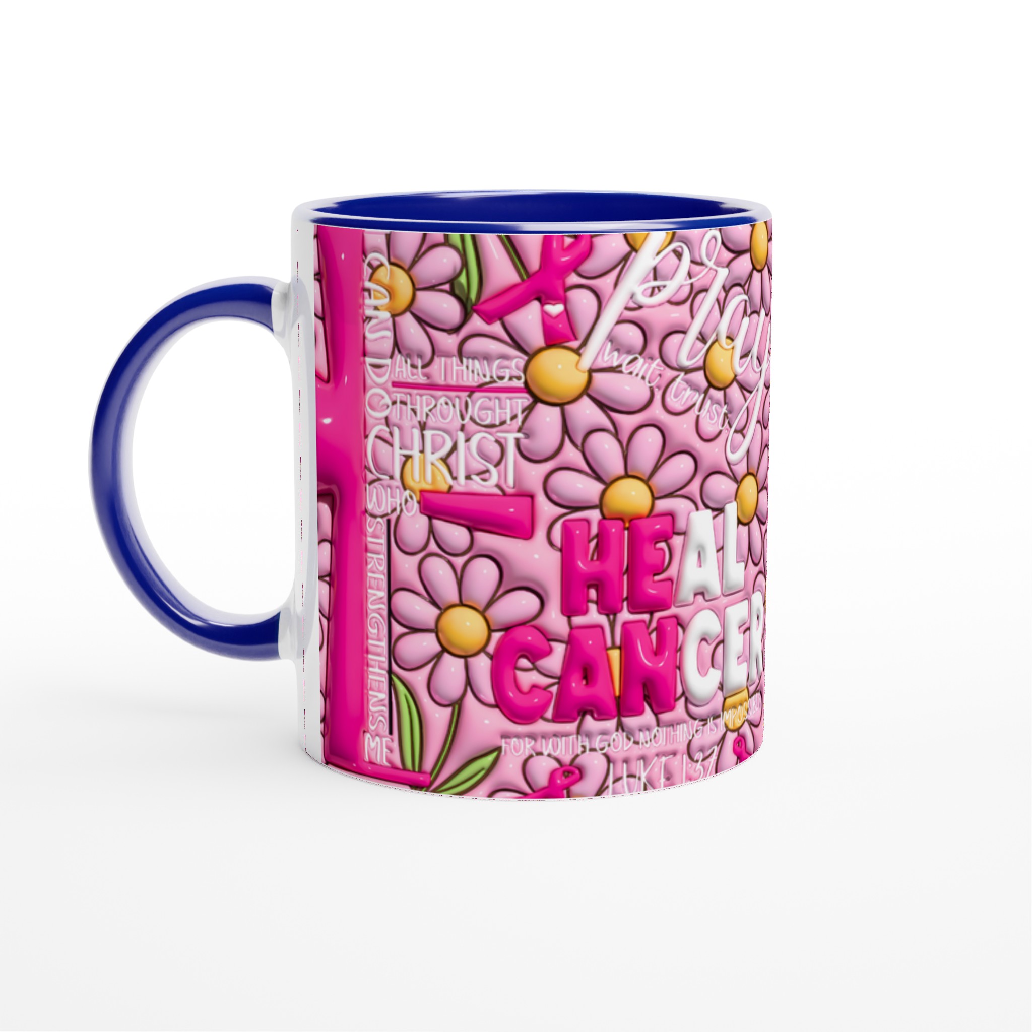 Stärkande Rosa Bandet Mugg: 'Heal Cancer' med Tro och Blomsterdesign – Välj Din Färg! 4 a79b5d0b-ea93-43a4-9cf7-a395be038b2a