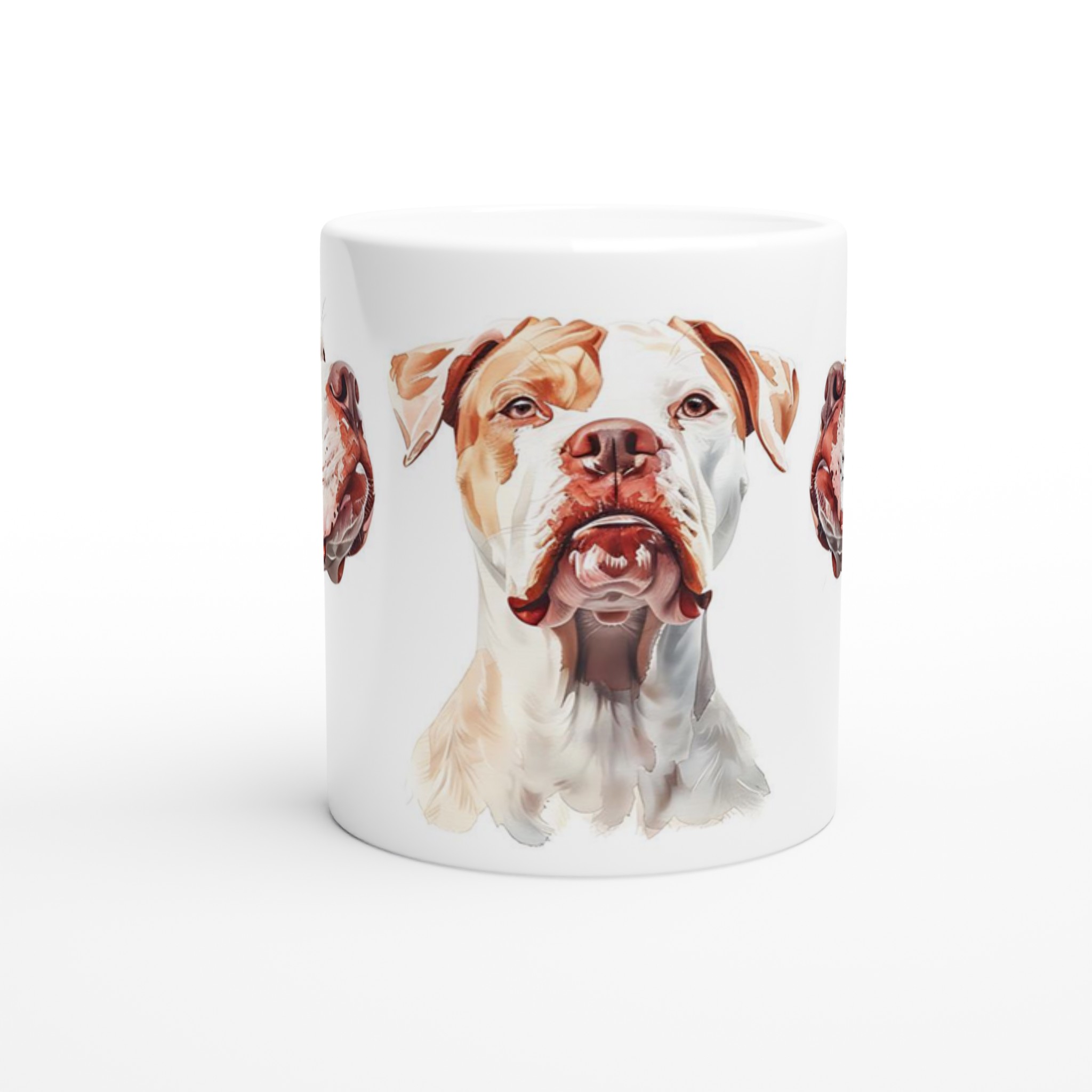 Vacker Målning av Bulldog - 11oz Keramikmugg i ditt val av 7 färger 8 a7b0dbb8-9f32-4981-8d30-943ad02bee7c