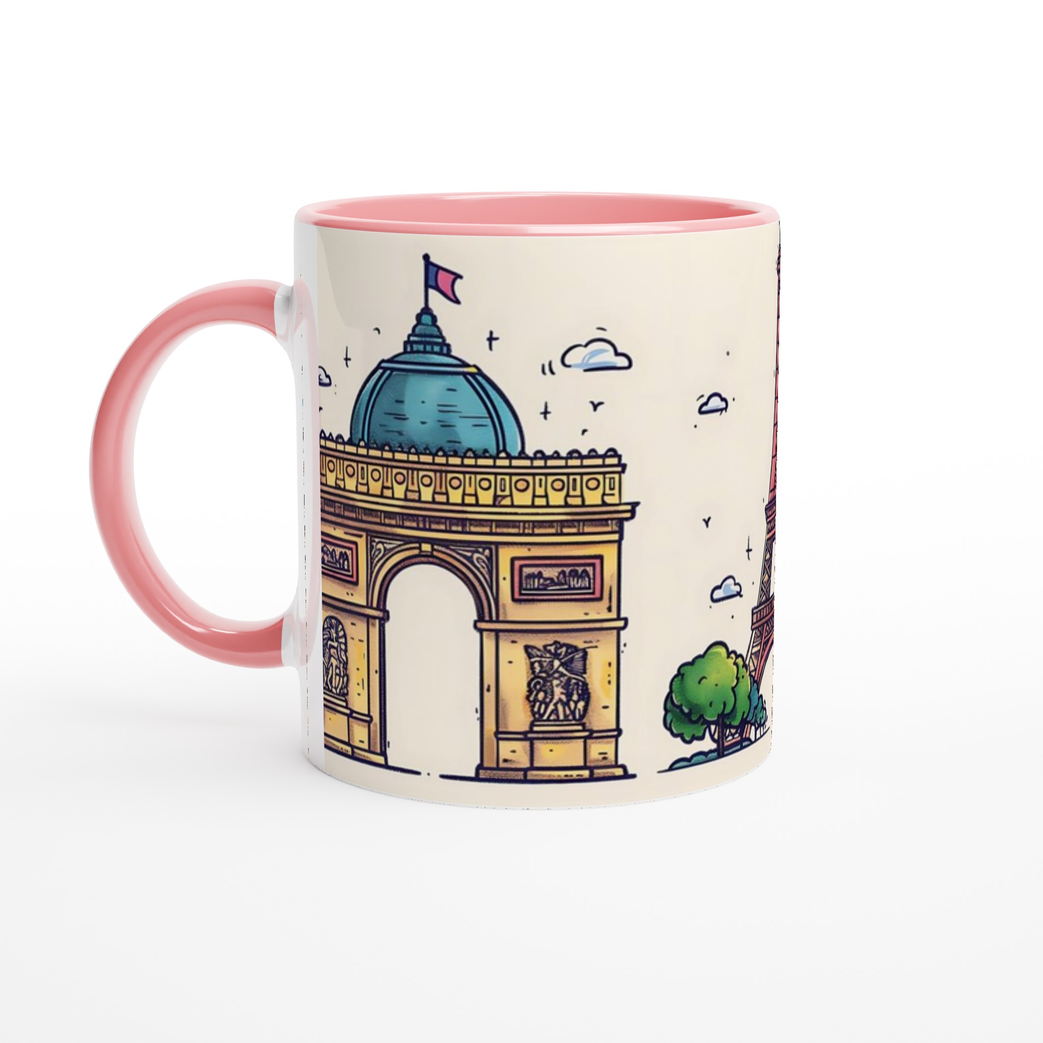 Paris Landmarks Keramikmugg - Eiffeltornet, Triumfbågen & Invaliddomen - Välj din färg! 6 a7f1709c-6737-4e7b-80f9-f086622fe2d5