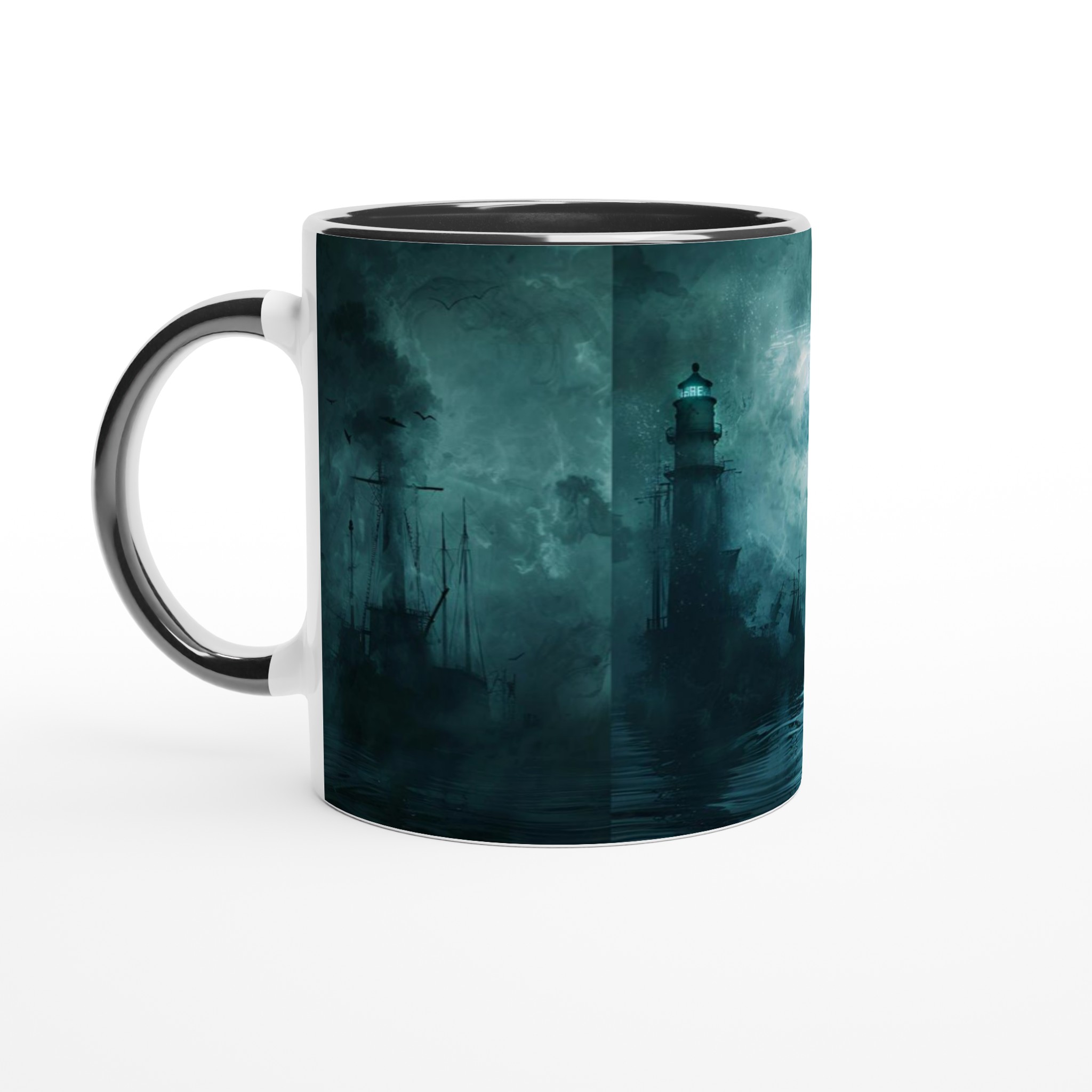 Mystical Lighthouse Ceramic Mug – 11oz in Your Choice of Ceramic Hues 7 a8aa85c0-3f47-47cf-9538-24b0517d15a6