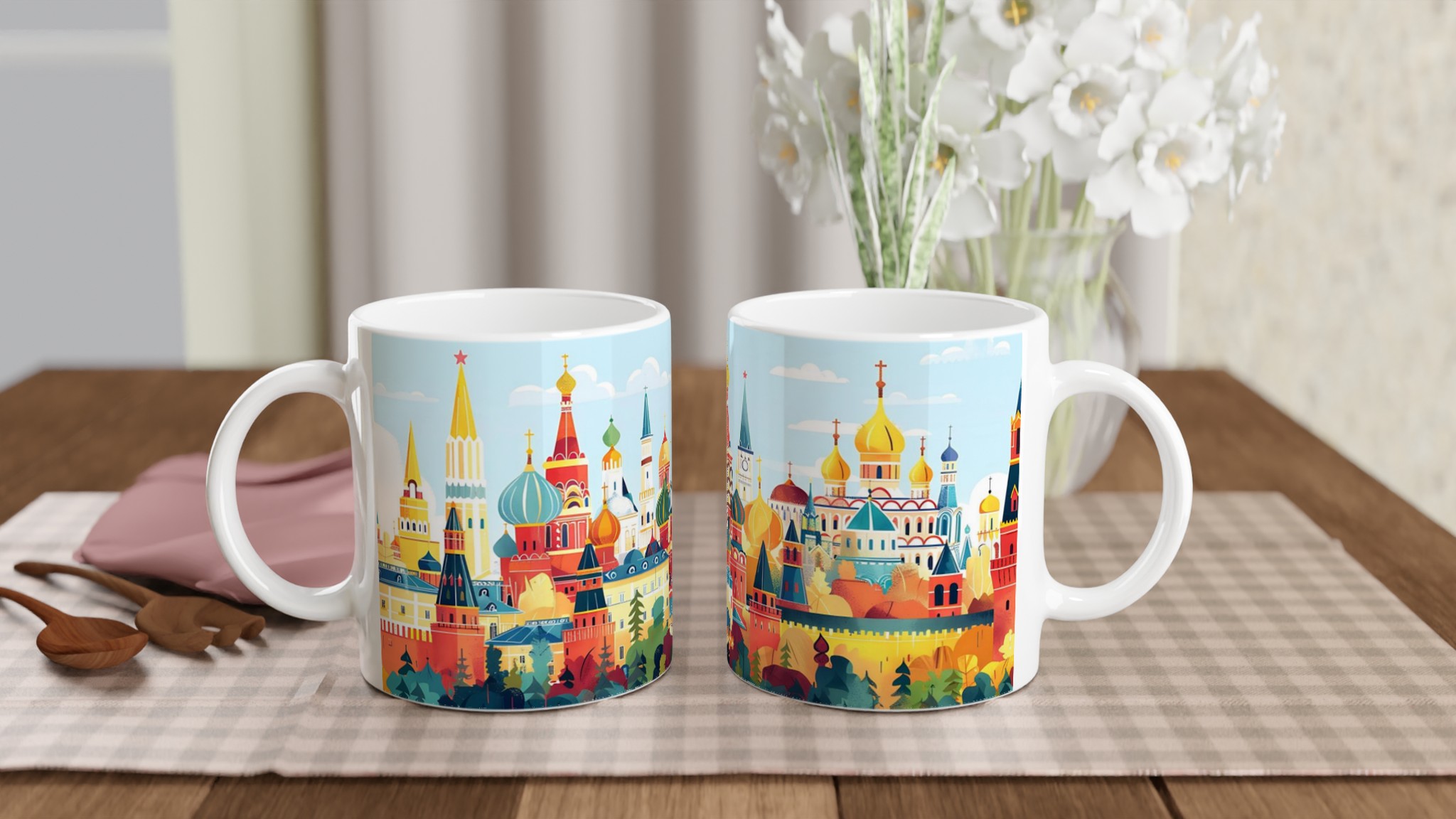 Mångfärgad Moskva Skyline Mugg – 11oz Keramik för Kaffe & Te i Flera Färger 10 a8e096c2-43ee-4a74-8f29-d86bd0fd2485
