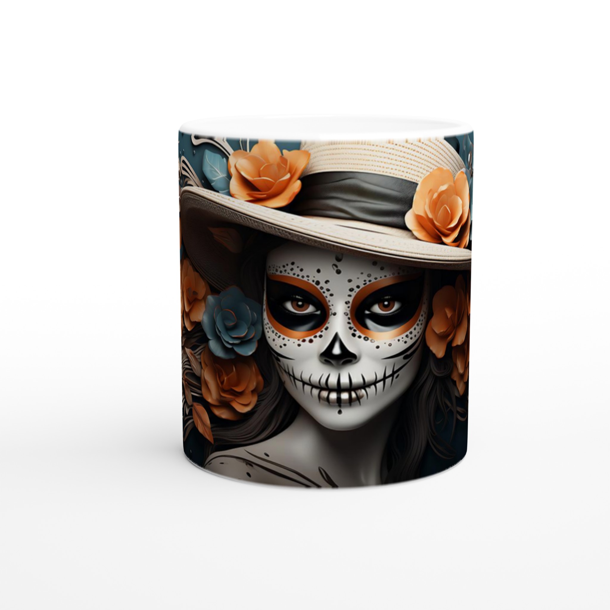 Dia de los Muertos Mugg – Högblank Keramik i Väljbar Färg, 11 oz 8 a922bd48-2c33-4cd2-803c-4cfc00eb468d