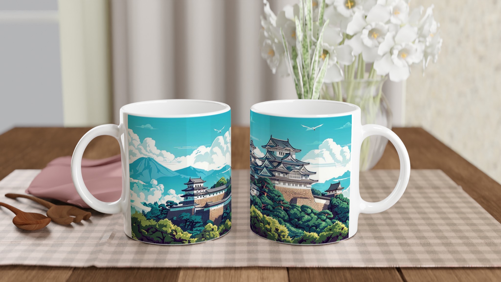Japansk Zen-Mugg: Klassiska Slott & Berg – Välj Din Färg! 11 a92b1d68-0cae-45b2-abc7-4718bc777ee3