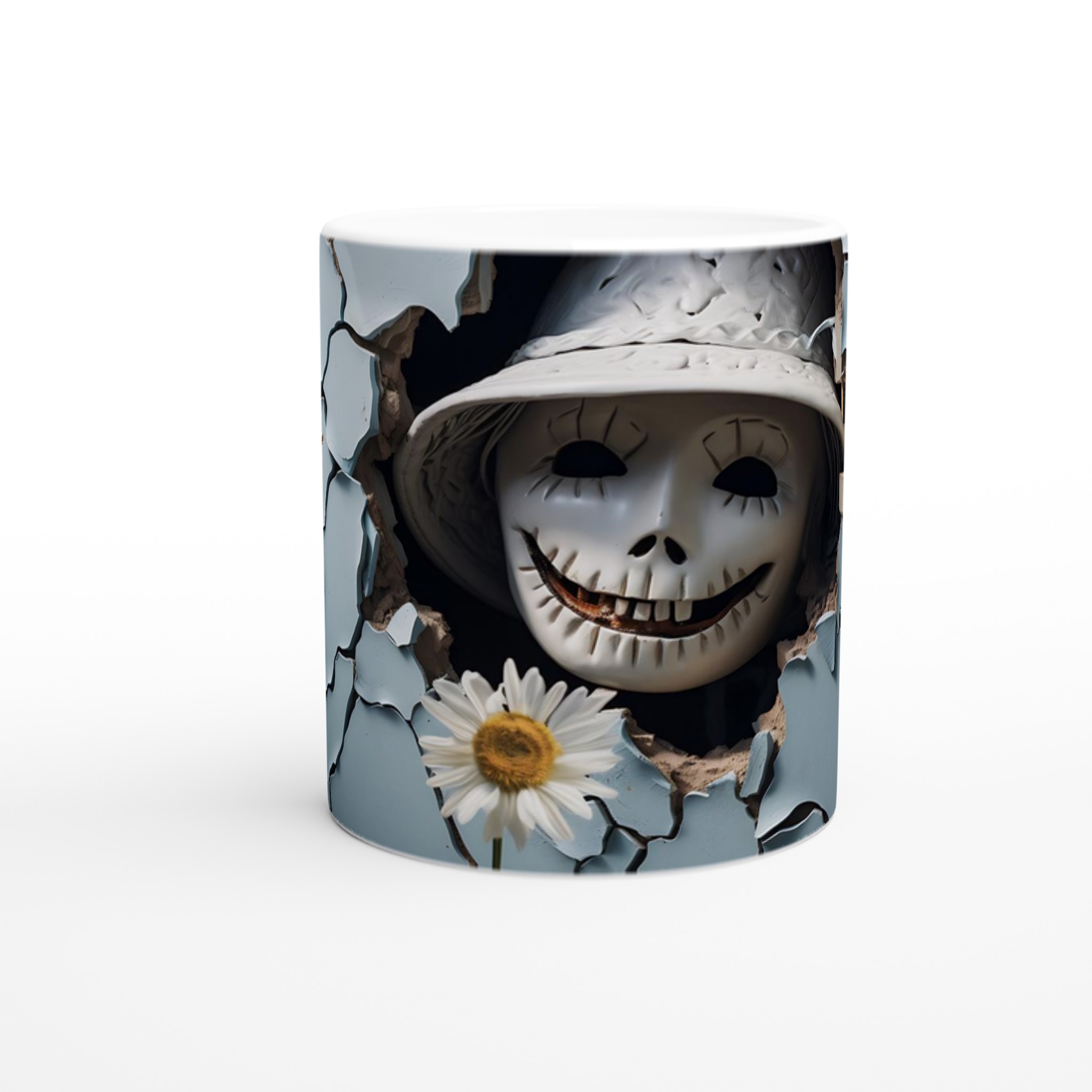 Läskig docka och tusensköna 11oz keramisk mugg – Välj din färg! 8 a9cf5431-6ec3-474d-a16f-04355858d8e7