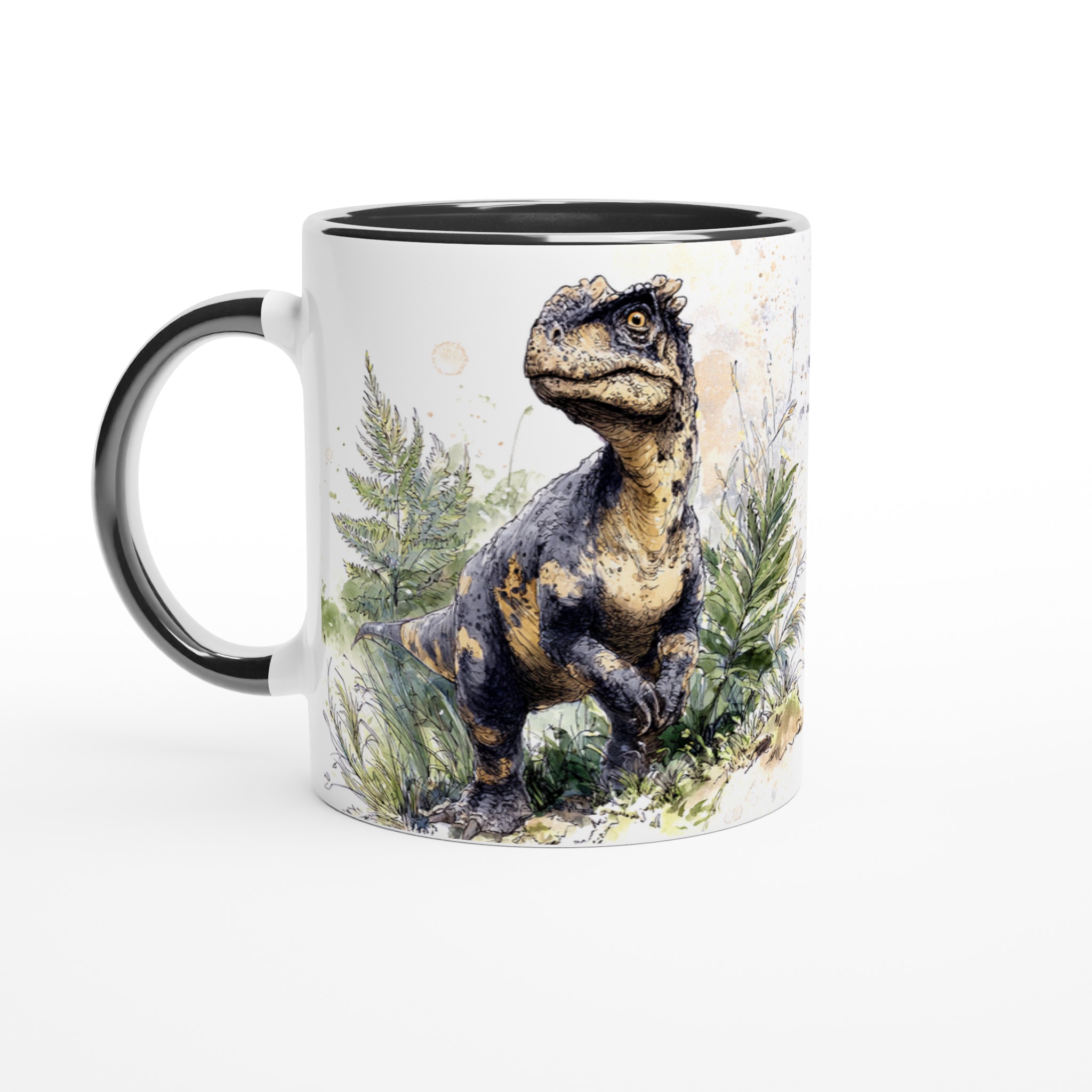 Förhistorisk Charm: Dinosaurie Akvarell Mugg - 11oz Keramikmugg för Dinosaurieälskare i 7 Färger 7 a9d14d75-915e-4f63-88de-185f9aef29b9
