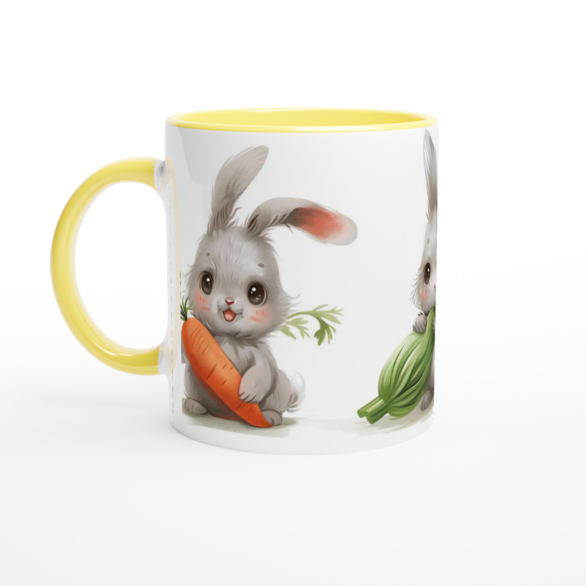 Söta Kanin Vänner 11oz Keramisk Mugg – Personlig design i ditt val av sju färger 5 aa0cb1d7-fb5f-4f79-a3f3-bd7ca9f30163