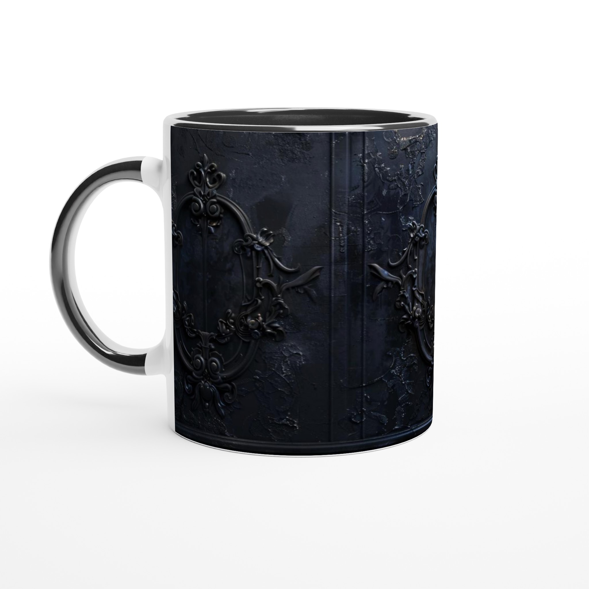 Barock Inramad Svart 11oz Keramikmugg - Skapa din drömdesign i en färg som sticker ut! 7 aa895470-79be-4c44-92b3-808eb6c459ed