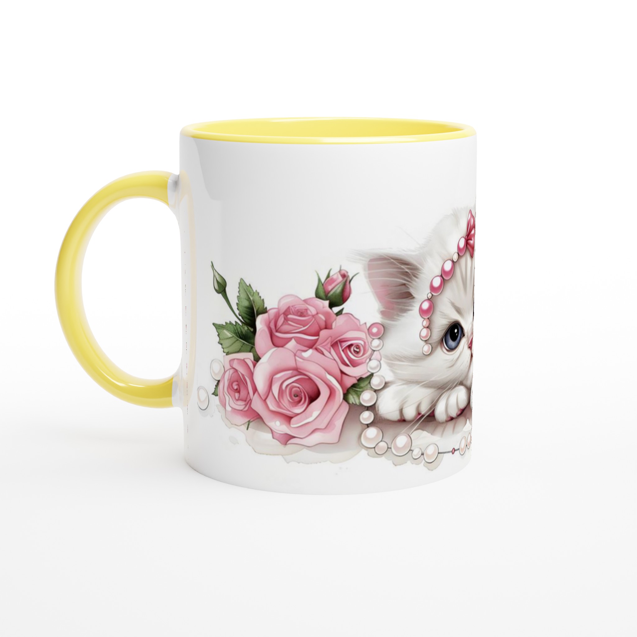 Söt kattunge och rosor 11oz keramisk mugg – charmig design för kaffeälskare i flera färger 5 aaba3b5b-8751-49de-9402-f3501a955ca8
