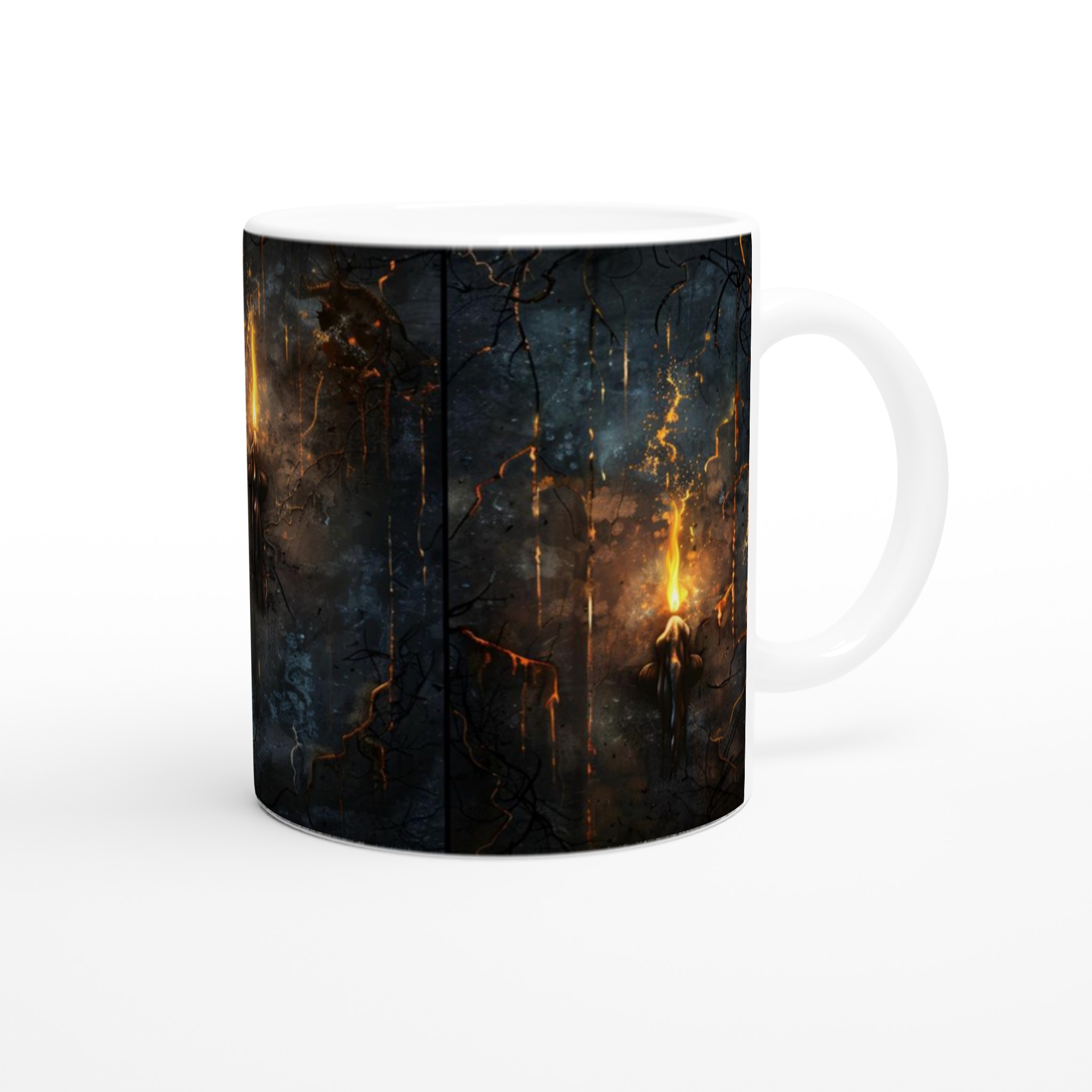 Mystisk Gryning 11oz Keramisk Mugg - Gotisk Eldkonst i 7 Valfria Färger 9 aafca3d4-a4cd-4e40-ba9e-a1fa2eef2258