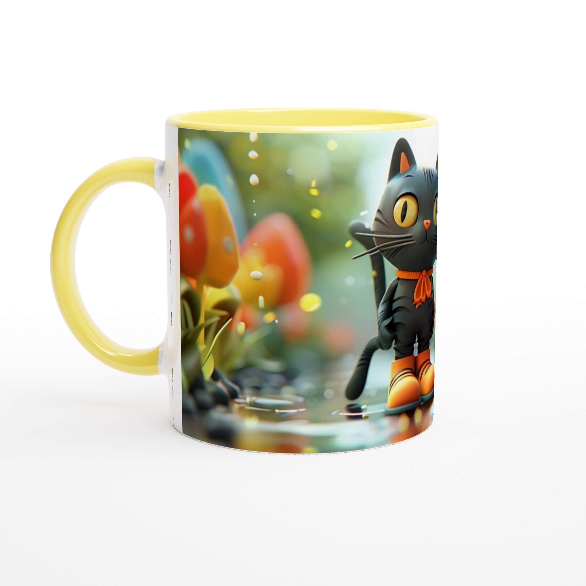Magisk Katt i Svampskog - 11 oz Premium Keramikmugg i ditt färgval 5 ab15d01a-7ab3-4362-9ae4-481ce272ea00