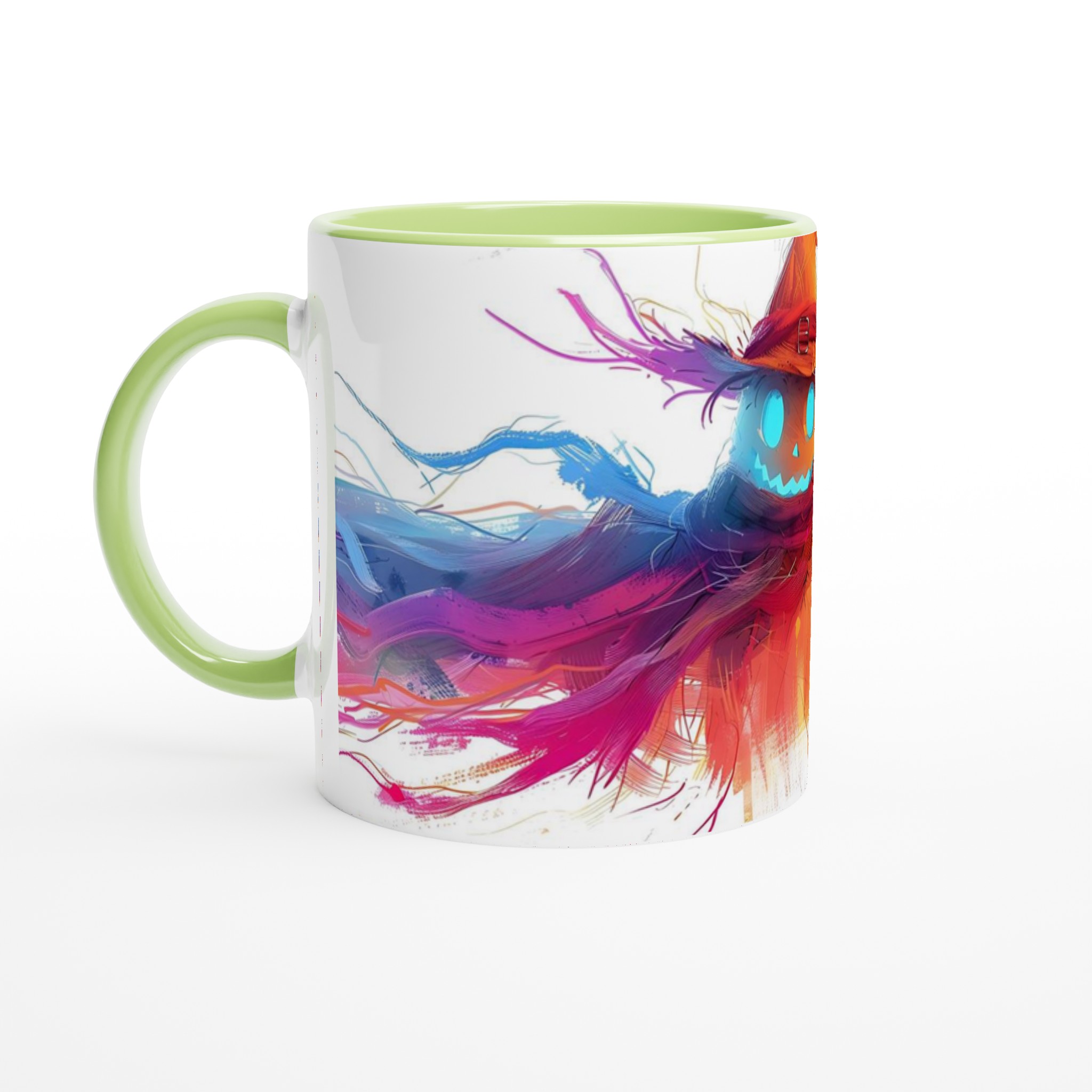 Magisk Skräckinjagande Fågelskrämma Keramikmugg - Färgsprakande Halloween Design för Din Favoritdryck 3 ab553118-e7eb-4a0e-aa91-84032745ce63