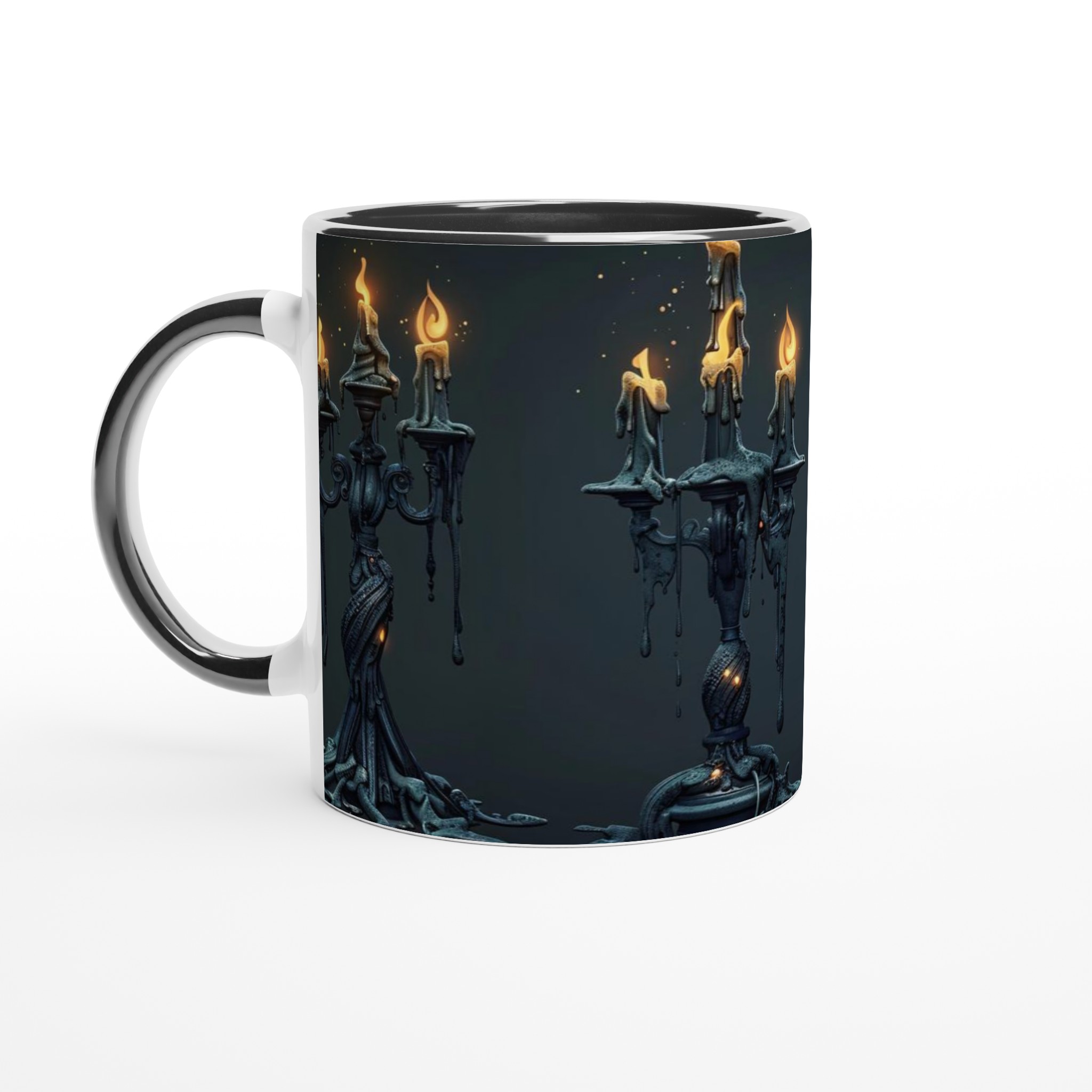 Mystisk Keramikmugg - Gotisk Kandelaber Design, 11oz – Välj bland 7 unika färger! 7 ab67eb60-da6c-4d69-b1a0-dda086139f3d
