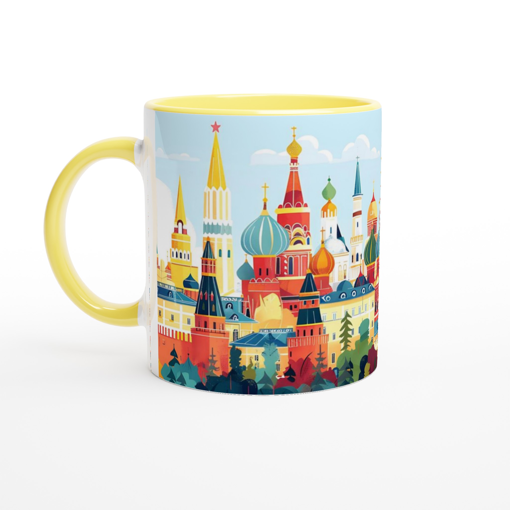 Mångfärgad Moskva Skyline Mugg – 11oz Keramik för Kaffe & Te i Flera Färger 5 ab8739e2-5fb9-4e92-a337-5ecef5045486