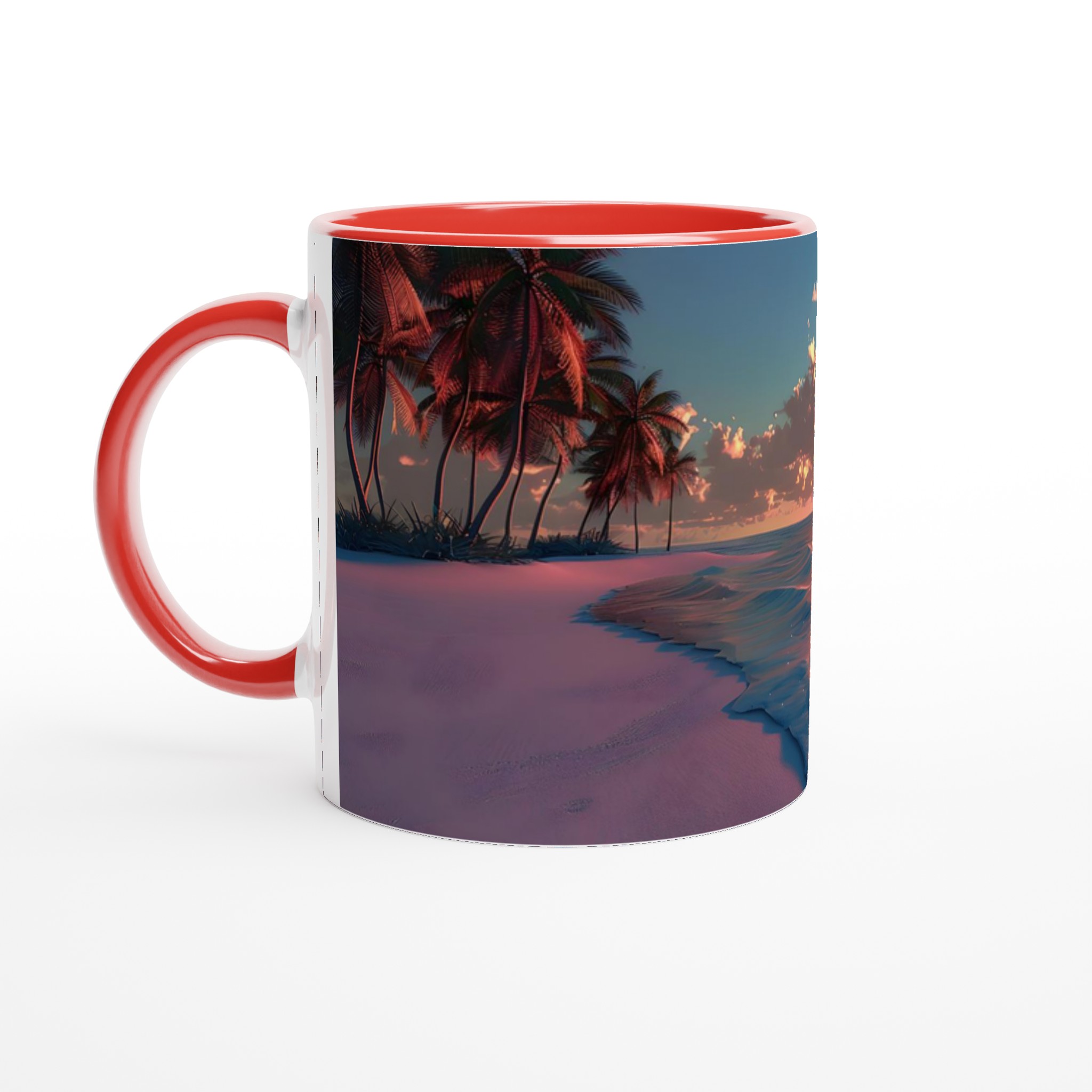 Tropisk Solnedgång Keramisk Mugg – 11 oz Kaffekopp i Valfri Färg, Hållbar och Diskmaskinsäker 5 ac90cee4-cbff-458f-9a3d-7bb882528e6f