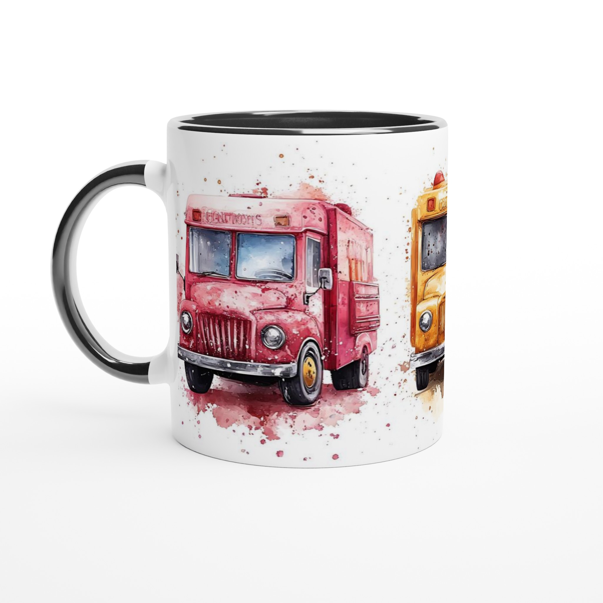 Retro Food Truck Akvarellmugg – Levande Färger och Charmig Design i Flera Nyanser 2 aca78529-7934-47a9-89f8-17c31edd8bda