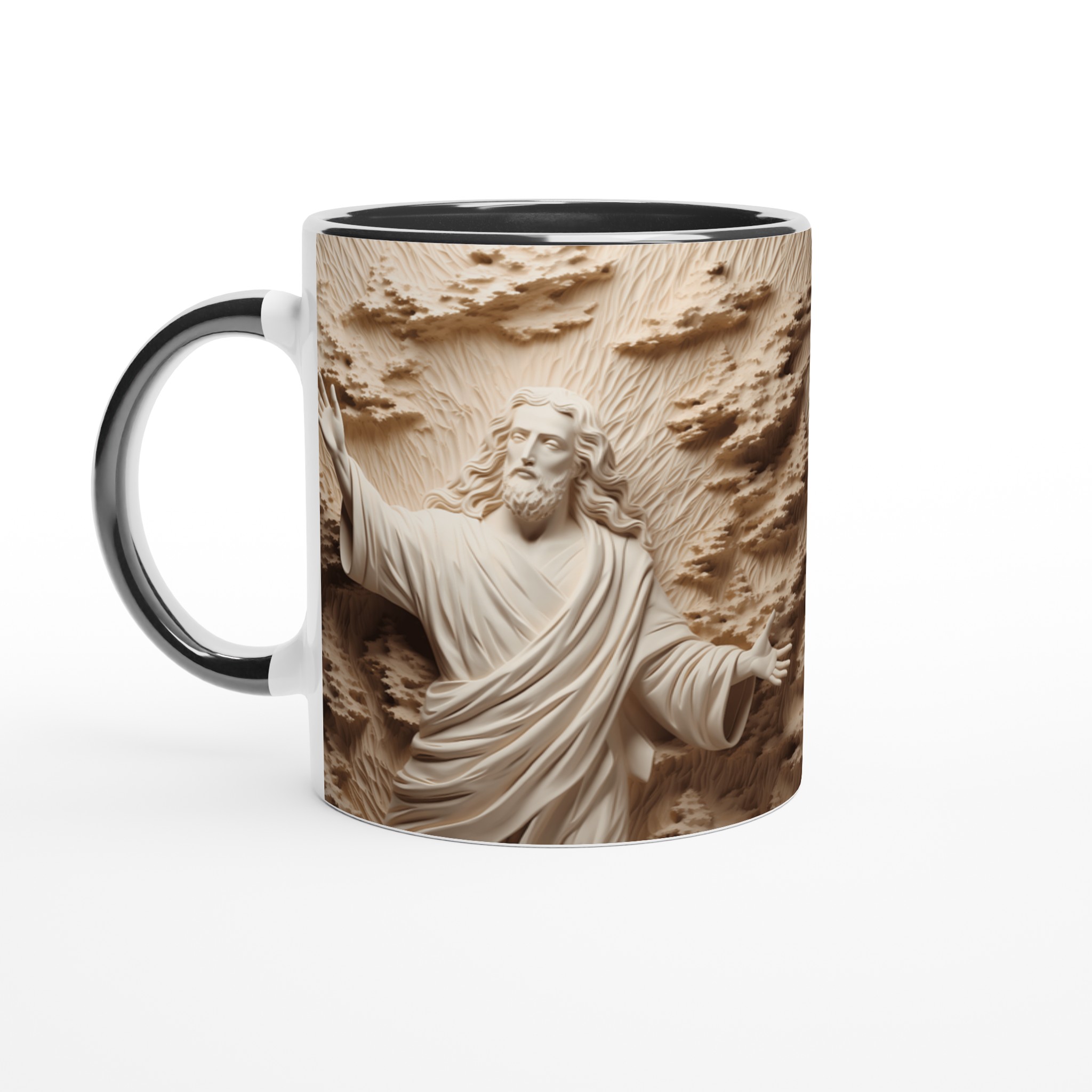 Jesus Skulptur Design Keramisk Mugg - Välj bland 7 Färger 7 aca9d154-52fd-4325-98d8-bd2a64450867