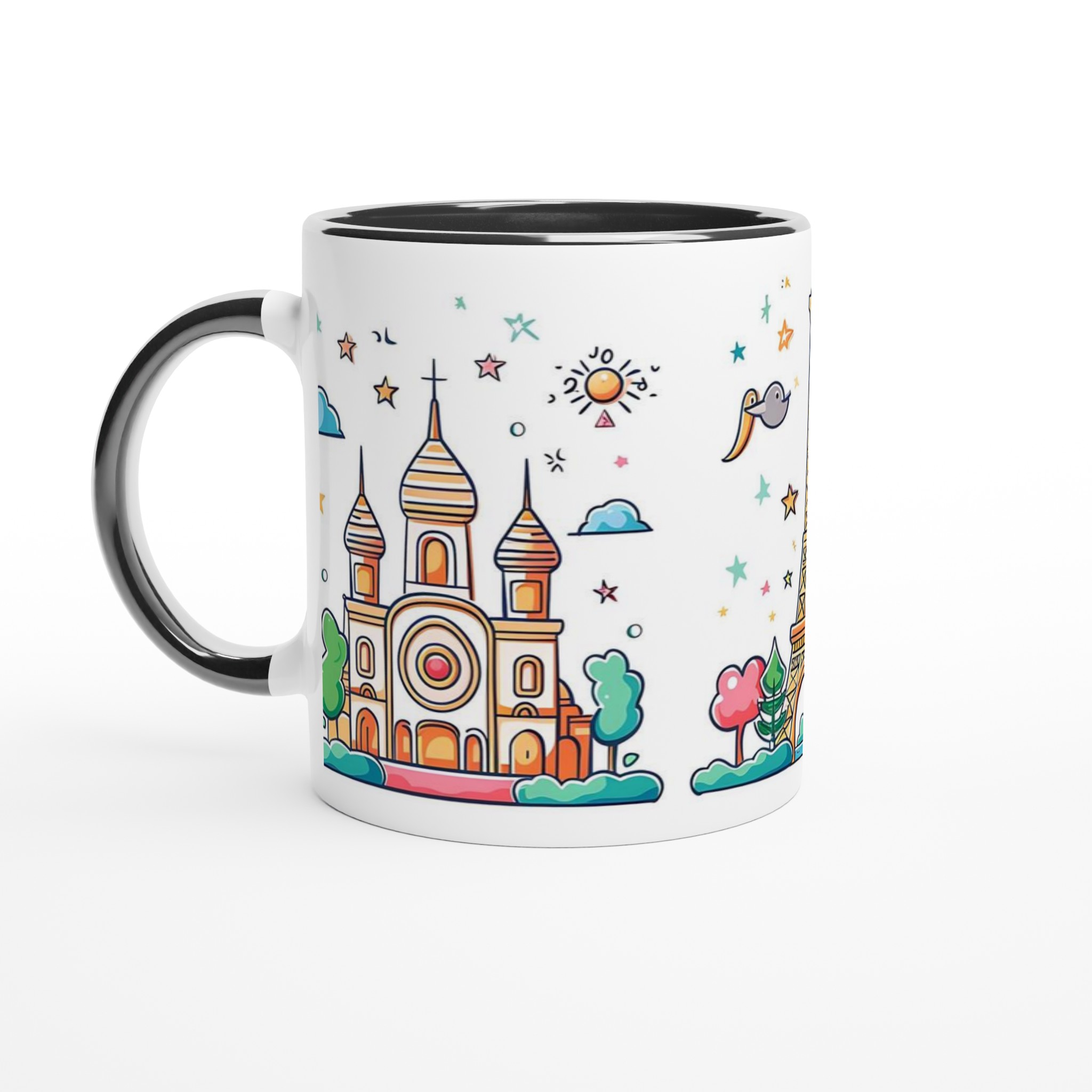 Paris Vibe Keramisk Mugg – Drömmiga Liggande Landskap i Pastell 7 acb15117-a264-4822-b5c2-9c3eb4ac6472