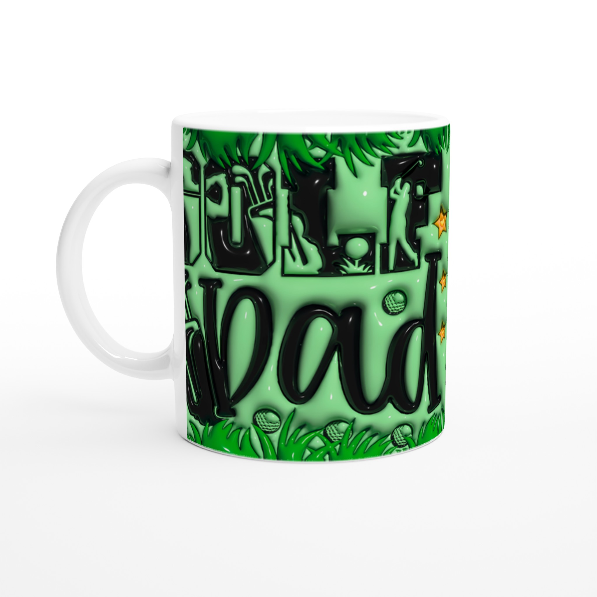 "Golf Dad" Keramisk Mugg – Den Perfekta Presenten för Golffantasten i Ditt Liv, Finns i 7 Färgglada Nyanser! 1 acee75ca-a2e8-4527-9856-e95b08006844