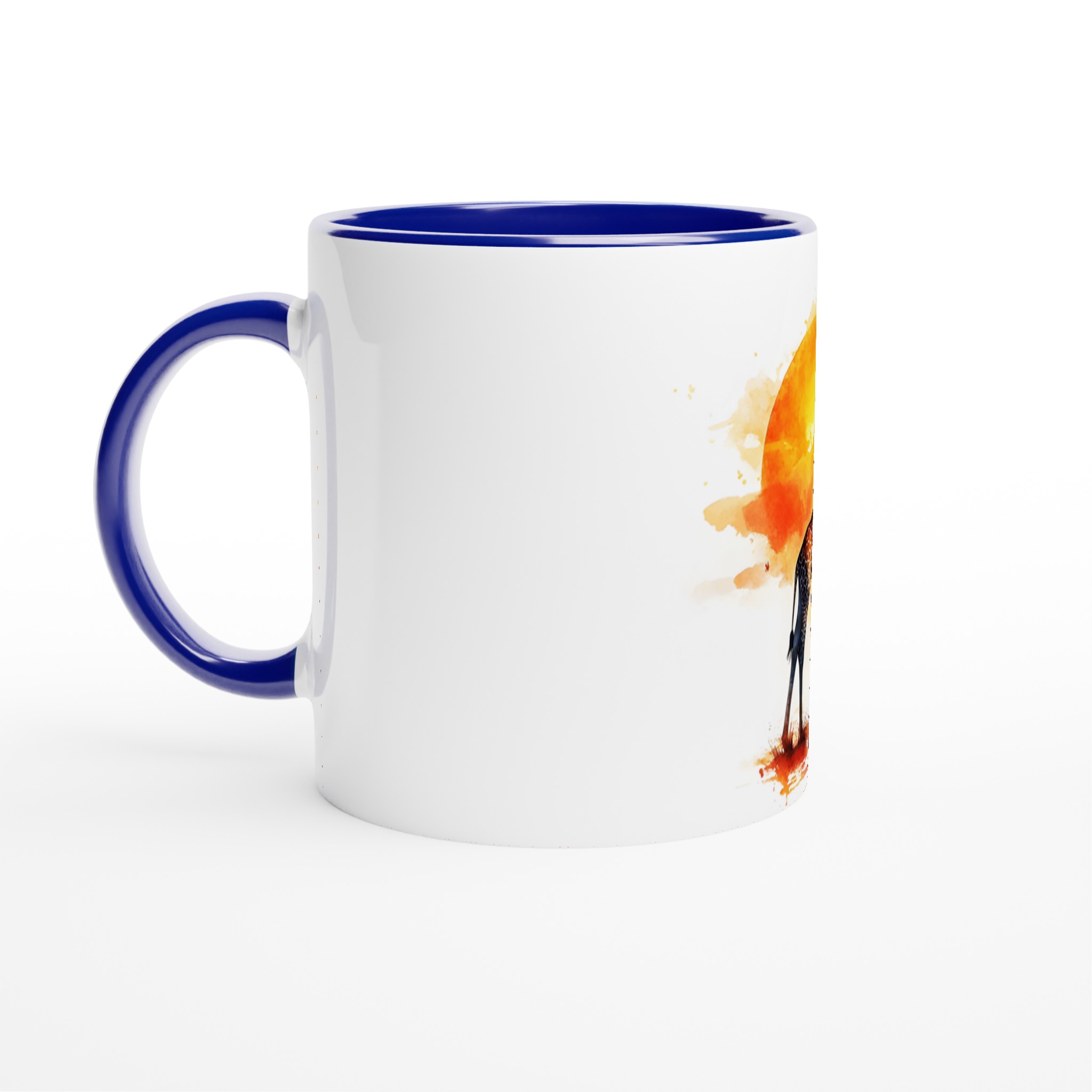Akvarell Giraff Mugg – Levande Solnedgångstema, 11oz Premium Keramisk Kaffemugg i Flera Färger 2 ad47bd5f-a887-4bc6-8430-8c120cc583e0