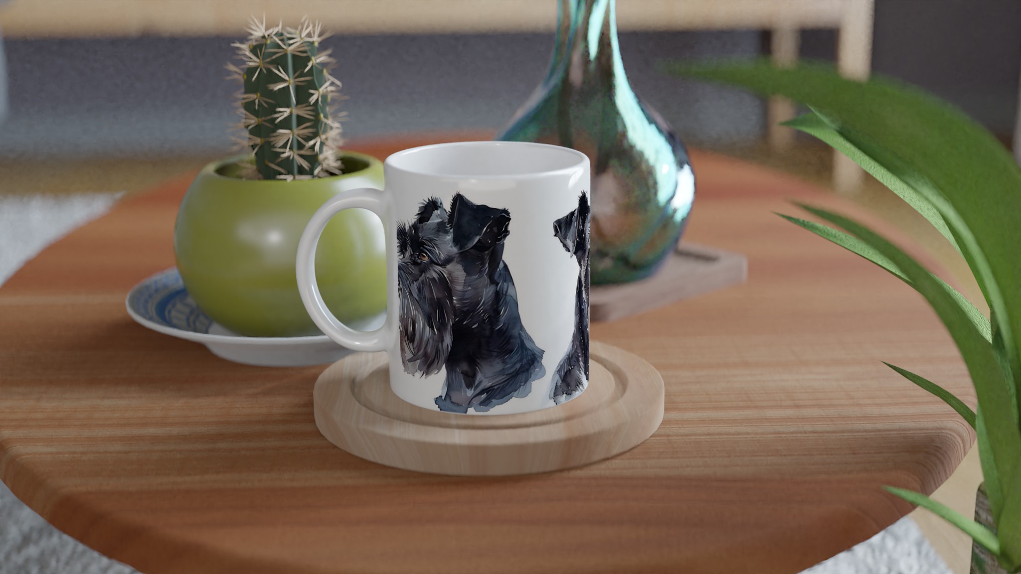Svart Schnauzer Akvarell Mugg - Personlig 11oz Keramikmugg i Valfri Färg 9 ad4a001c-8b77-4d64-8f02-a80adc39a9c5