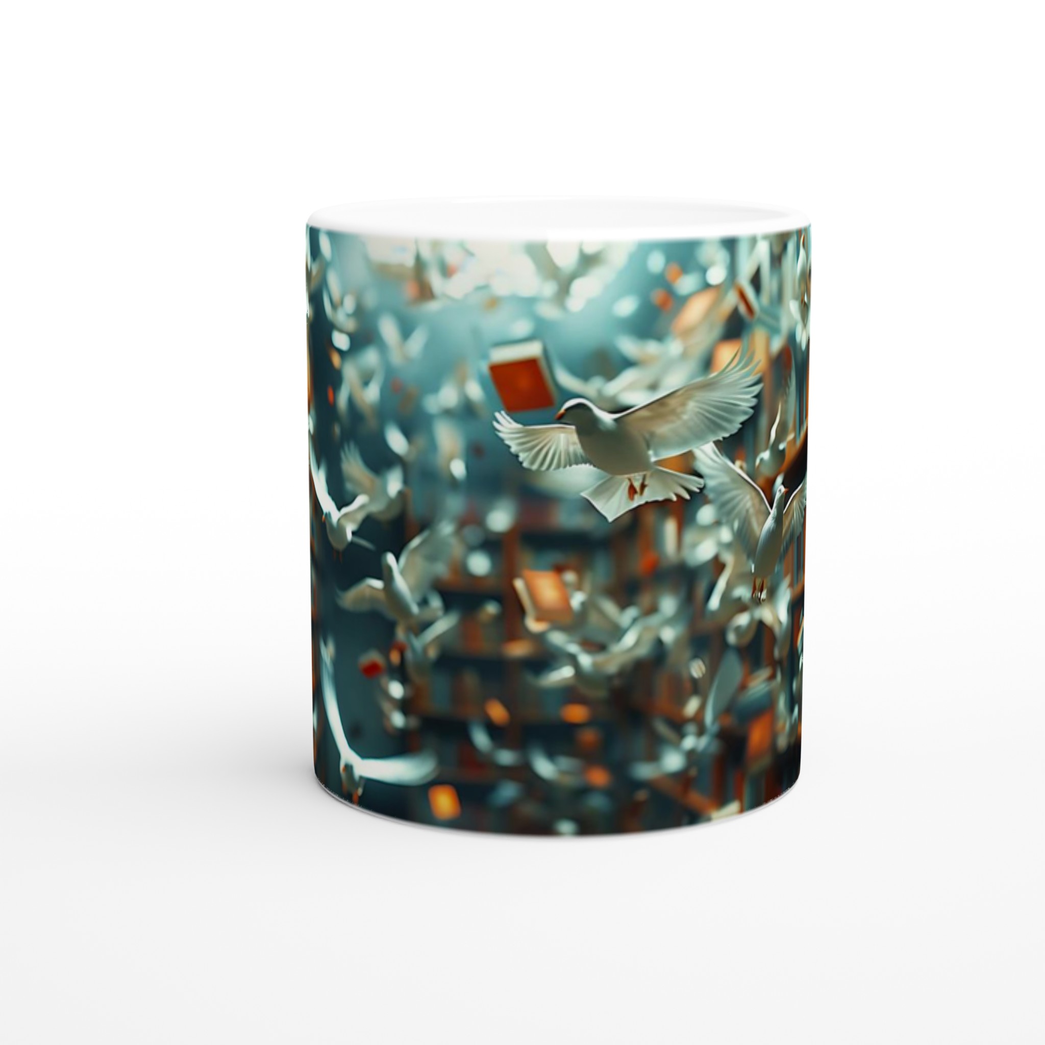 Magiska Flygande Böcker Mugg – 11 oz Keramisk Mug för Litteraturälskare i Valfri Färg 8 ad89bda3-3d8e-4df8-9745-56669c71d9f3