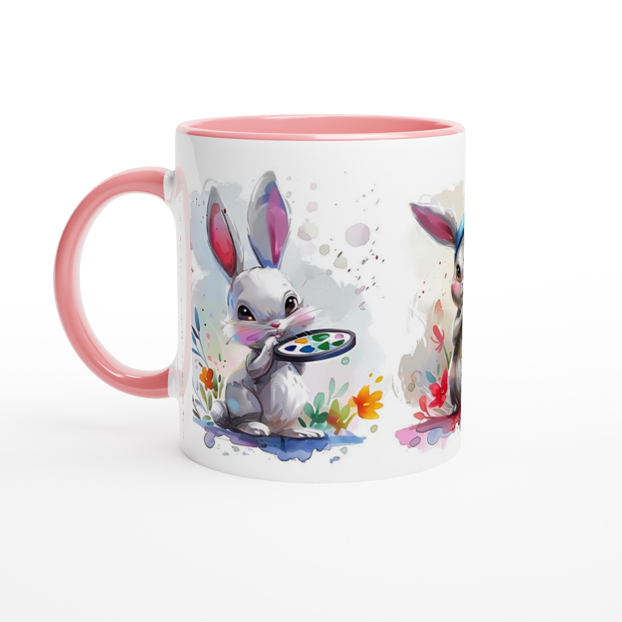 Konstnärliga Kaniner Keramikmugg – Charmig Akvarelldesign för Kaffe & Te i Flera Färger 6 ad8f2566-9147-4436-b6ef-d5da29fb393c