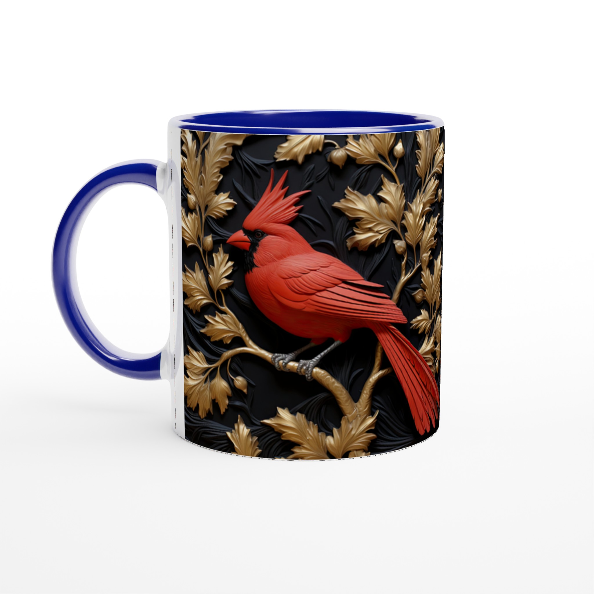 Elegant Vit 11oz Keramisk Mugg med Klassisk Rödhakad Domherredesign i Sju Färgval 4 addd01c8-7280-47f4-85c0-48cf66c8911e