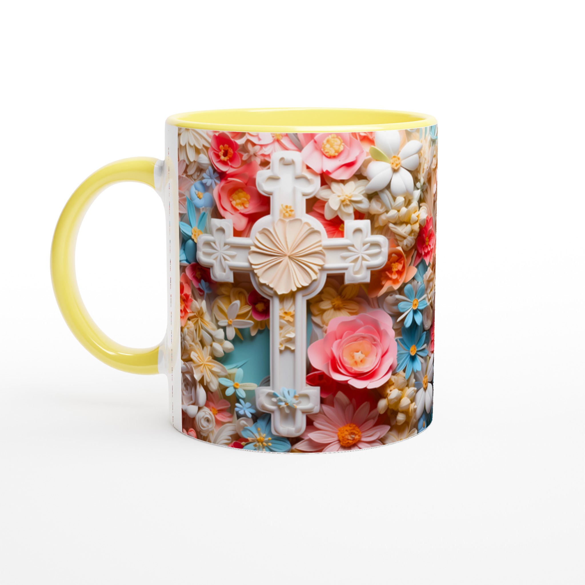 Pastellblomsterprakt 11oz Keramisk Mugg – Drömdesign för Fikastunden 5 ae027f72-09f1-4553-968e-46208dfa1348